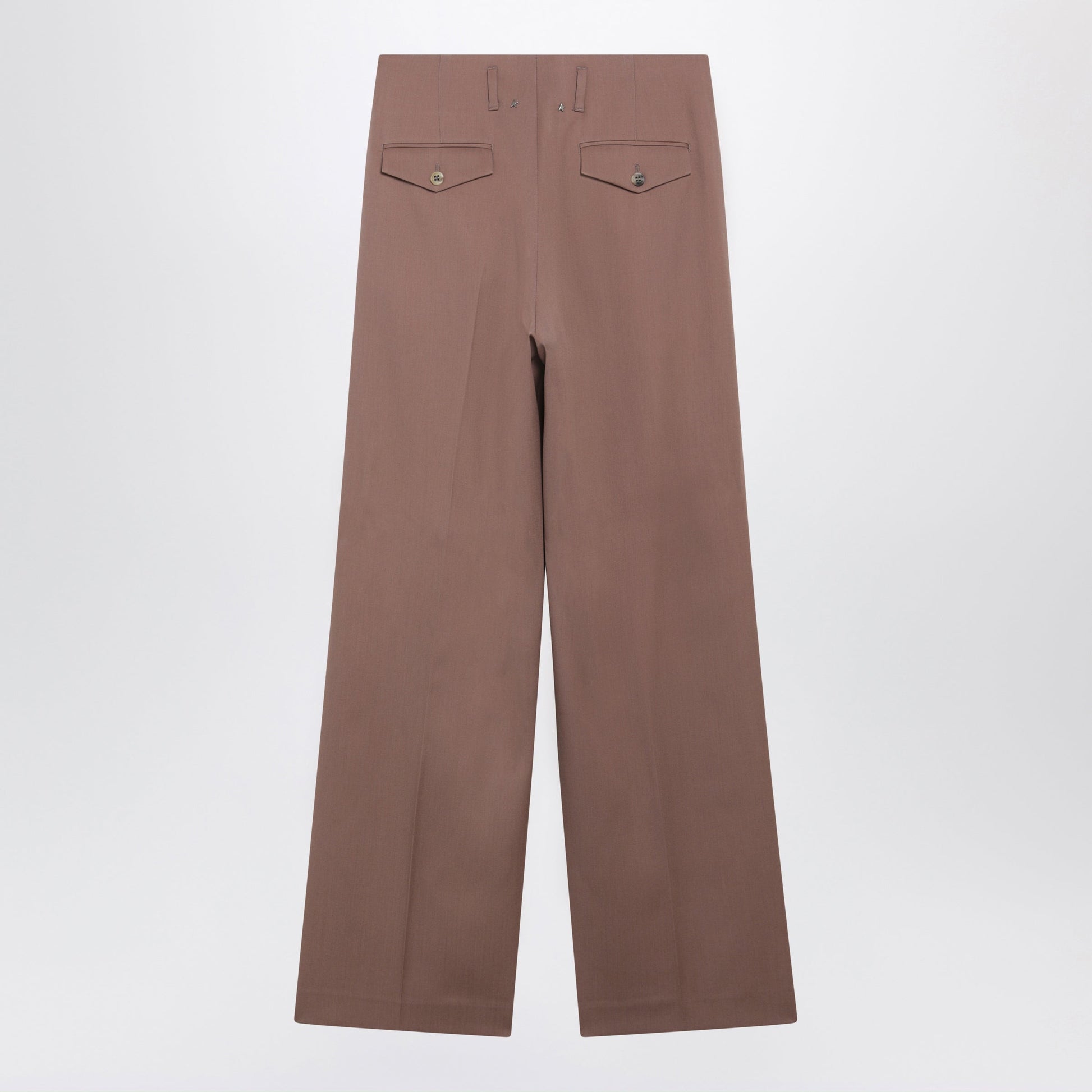 Golden Goose Straight-Leg Bronze Pink Virgin Wool Trousers Women GOLDEN GOOSE