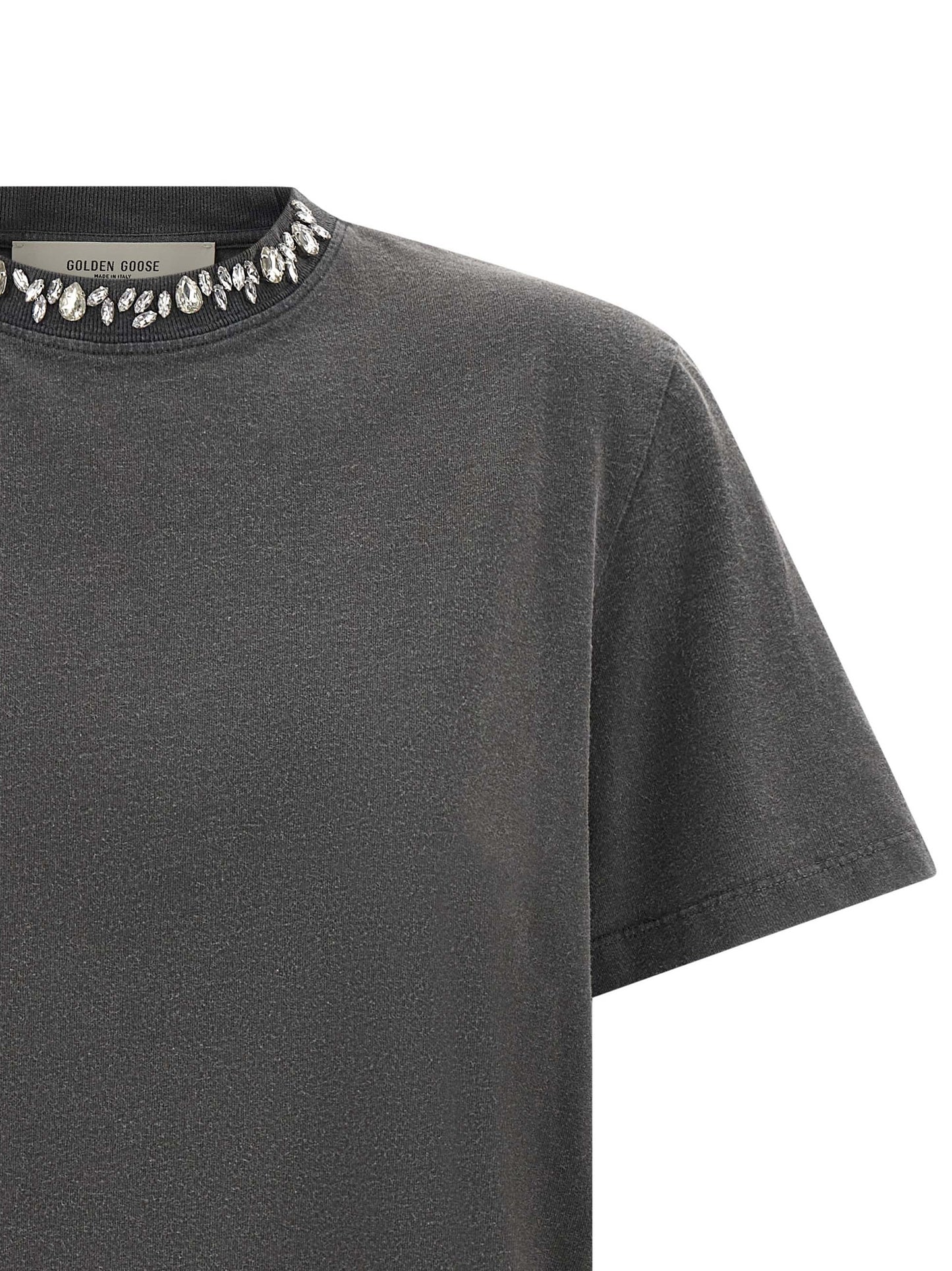 Golden Goose Women Cabochon Crystal T-Shirt GOLDEN GOOSE