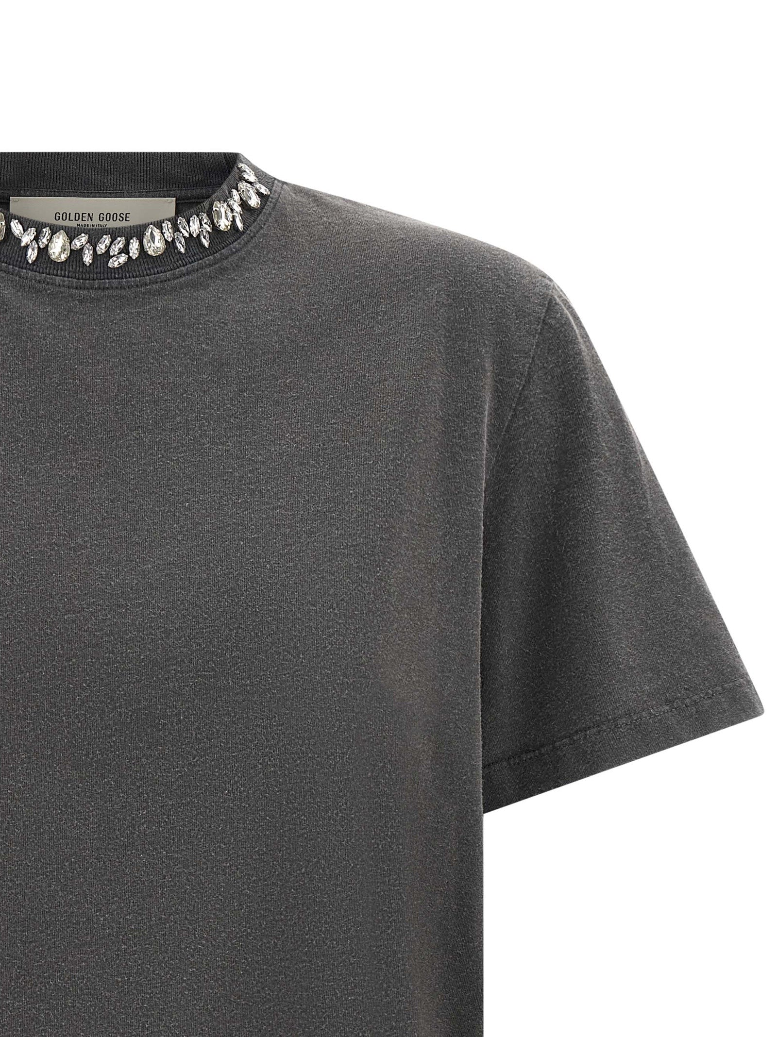 Golden Goose Women Cabochon Crystal T-Shirt GOLDEN GOOSE