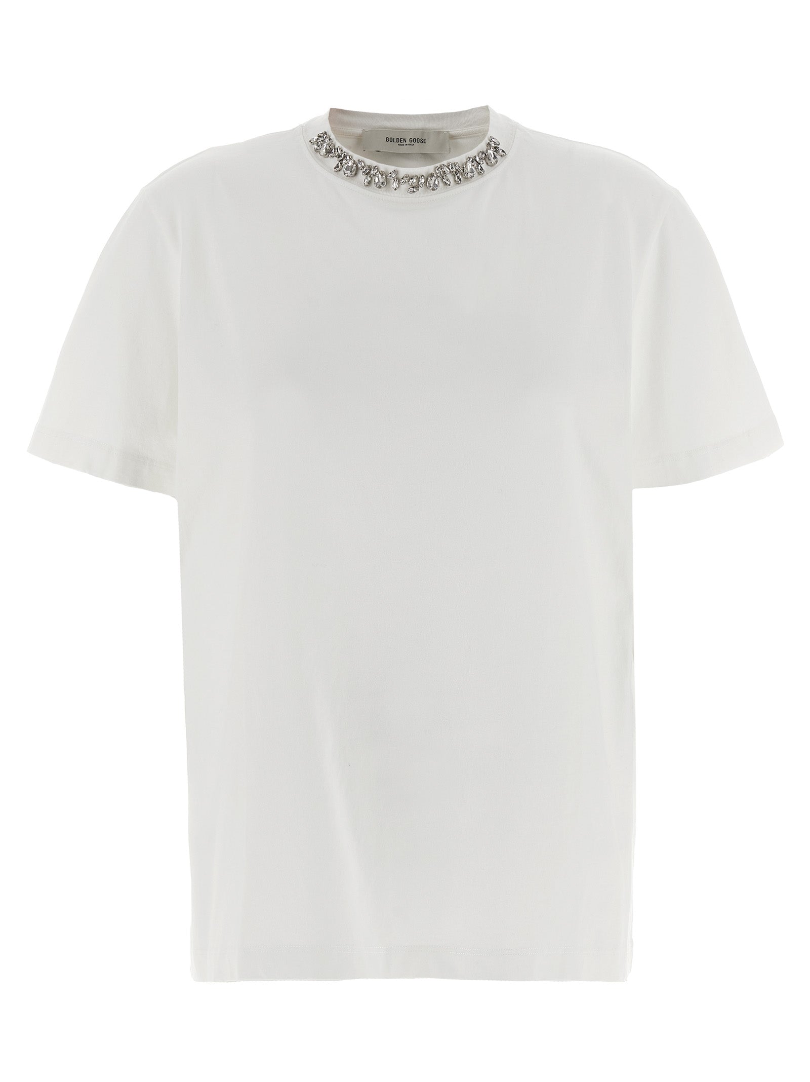 Golden Goose Women Crystal Crew Neck T-Shirt GOLDEN GOOSE