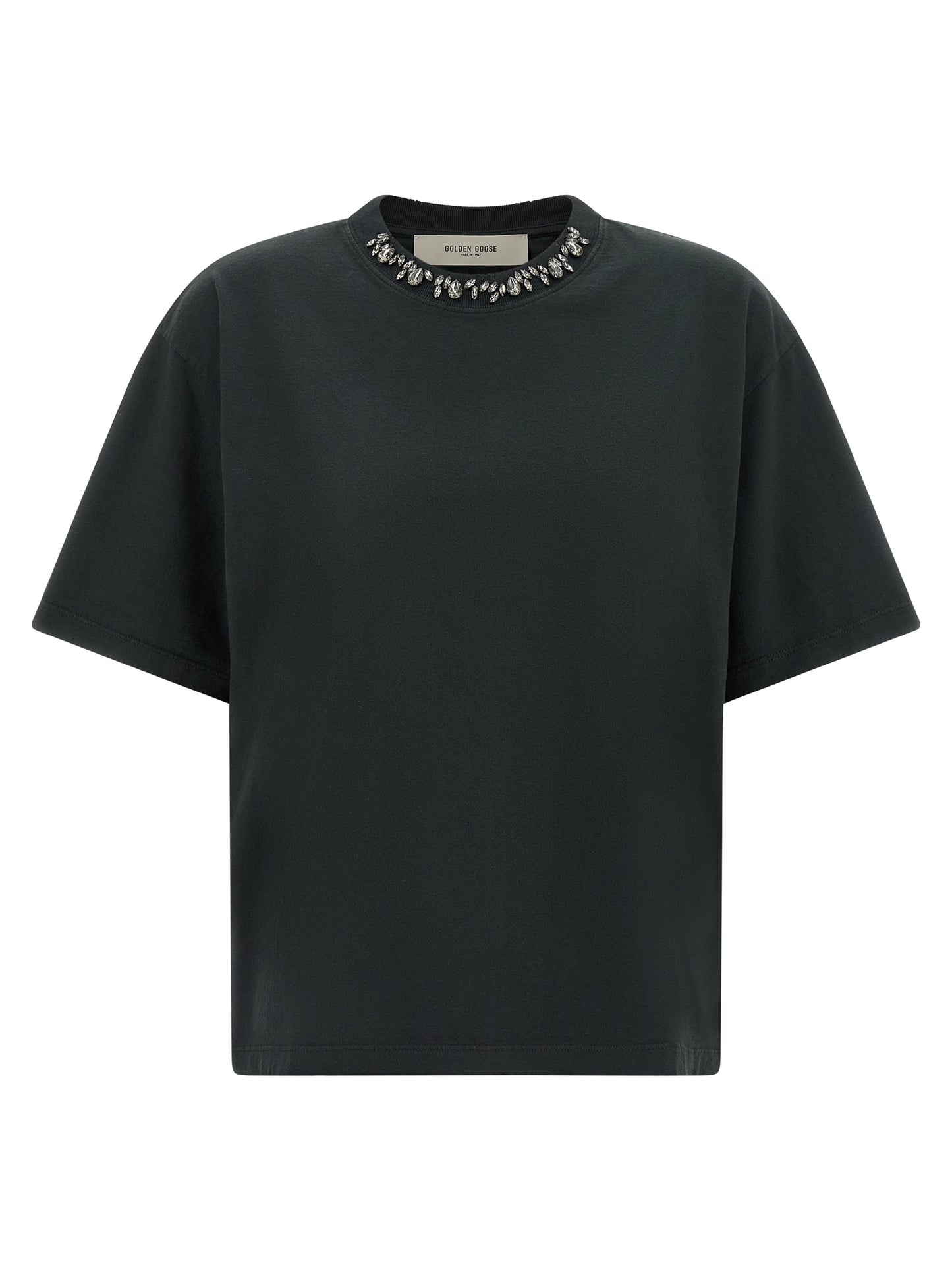 Golden Goose Women Crystal Crew Neck T-Shirt GOLDEN GOOSE
