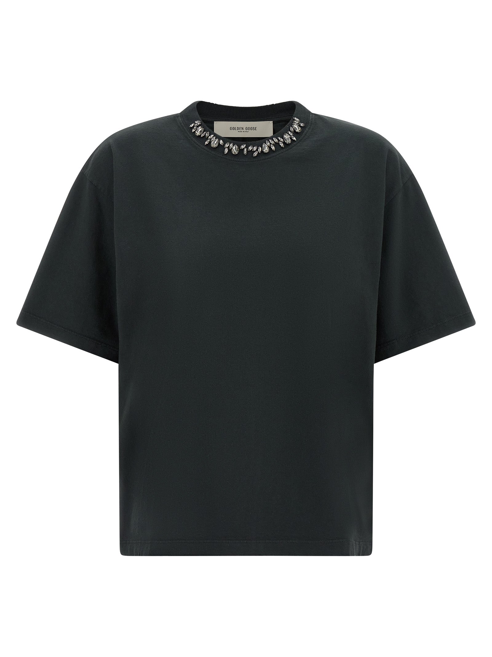 Golden Goose Women Crystal Crew Neck T-Shirt GOLDEN GOOSE