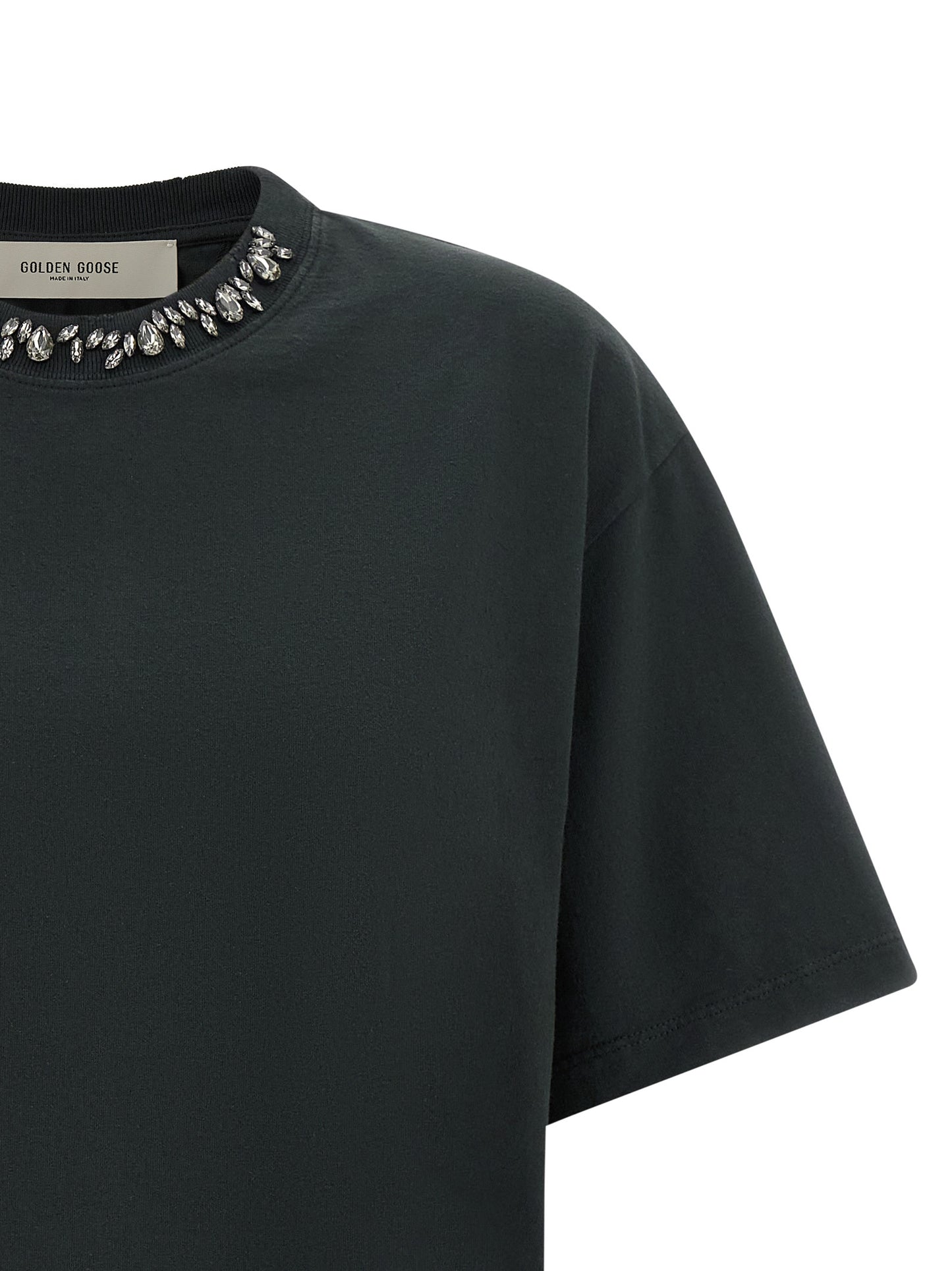 Golden Goose Women Crystal Crew Neck T-Shirt GOLDEN GOOSE