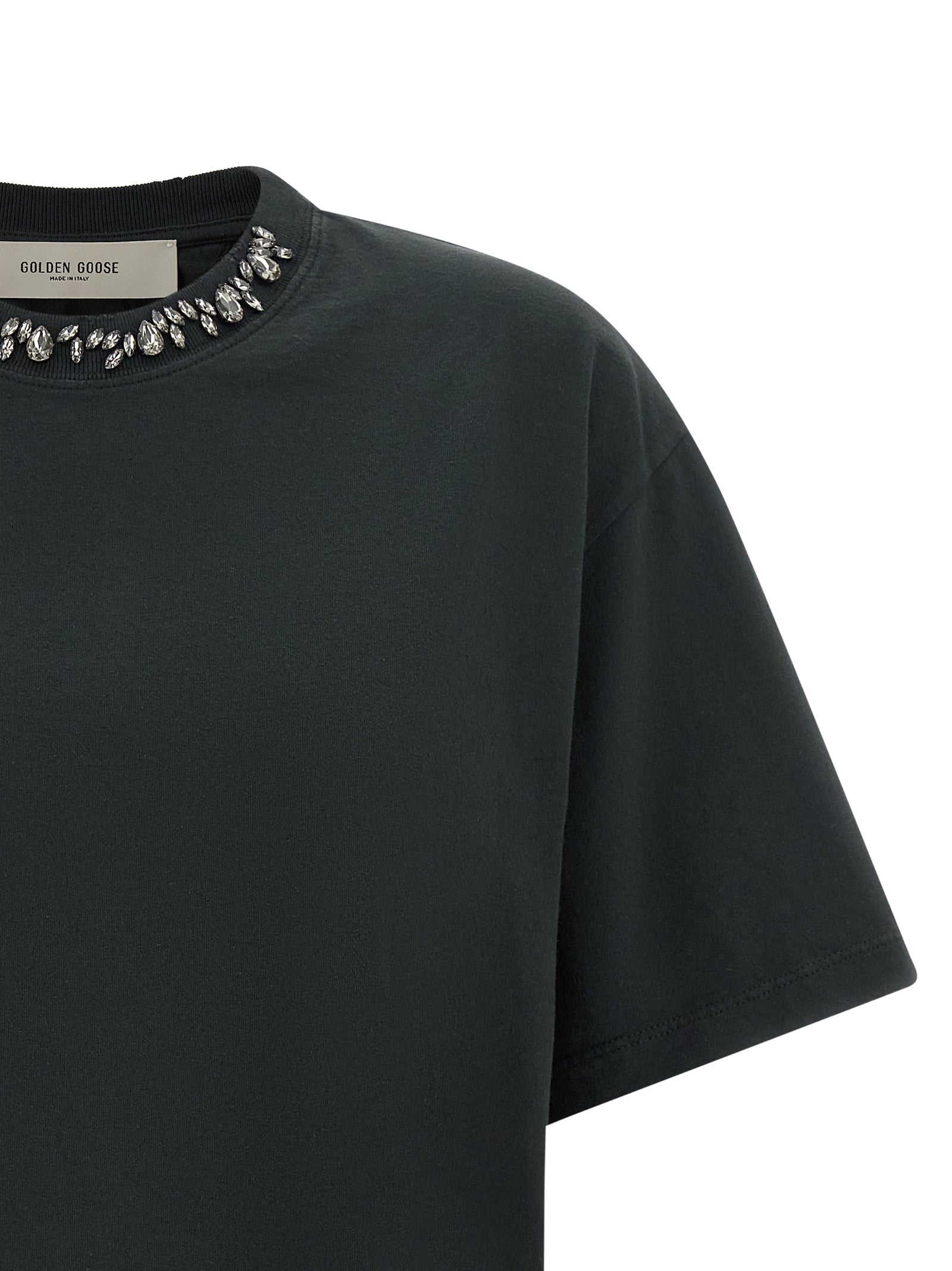 Golden Goose Women Crystal Crew Neck T-Shirt GOLDEN GOOSE