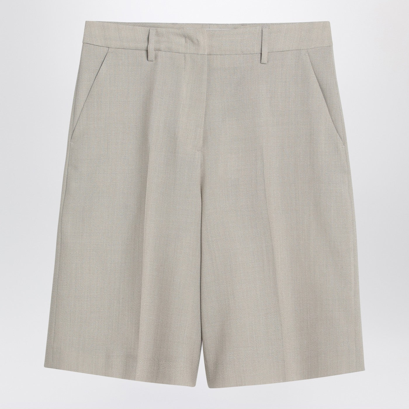 Golden Goose Beige Melange Wool-Blend Bermuda Women GOLDEN GOOSE