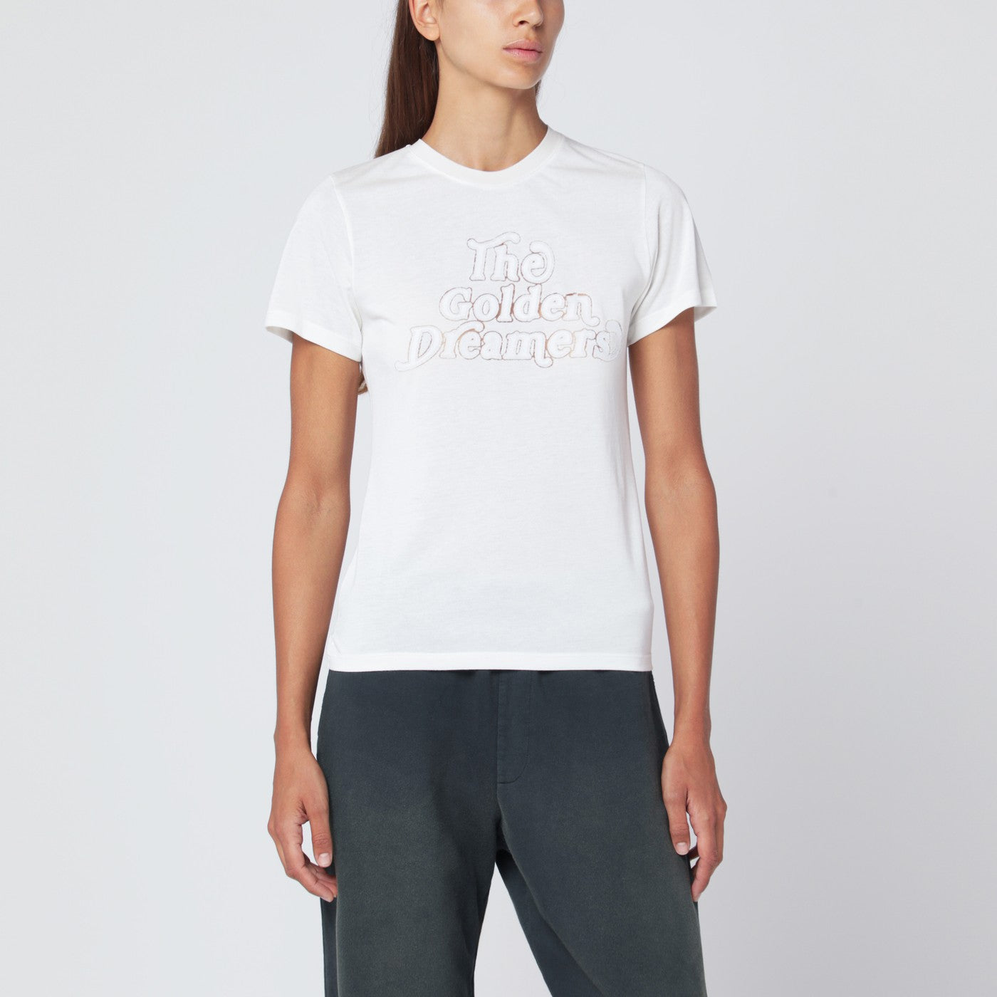 Golden Goose T-Shirt The Golden Dreamers Bianca Women GOLDEN GOOSE