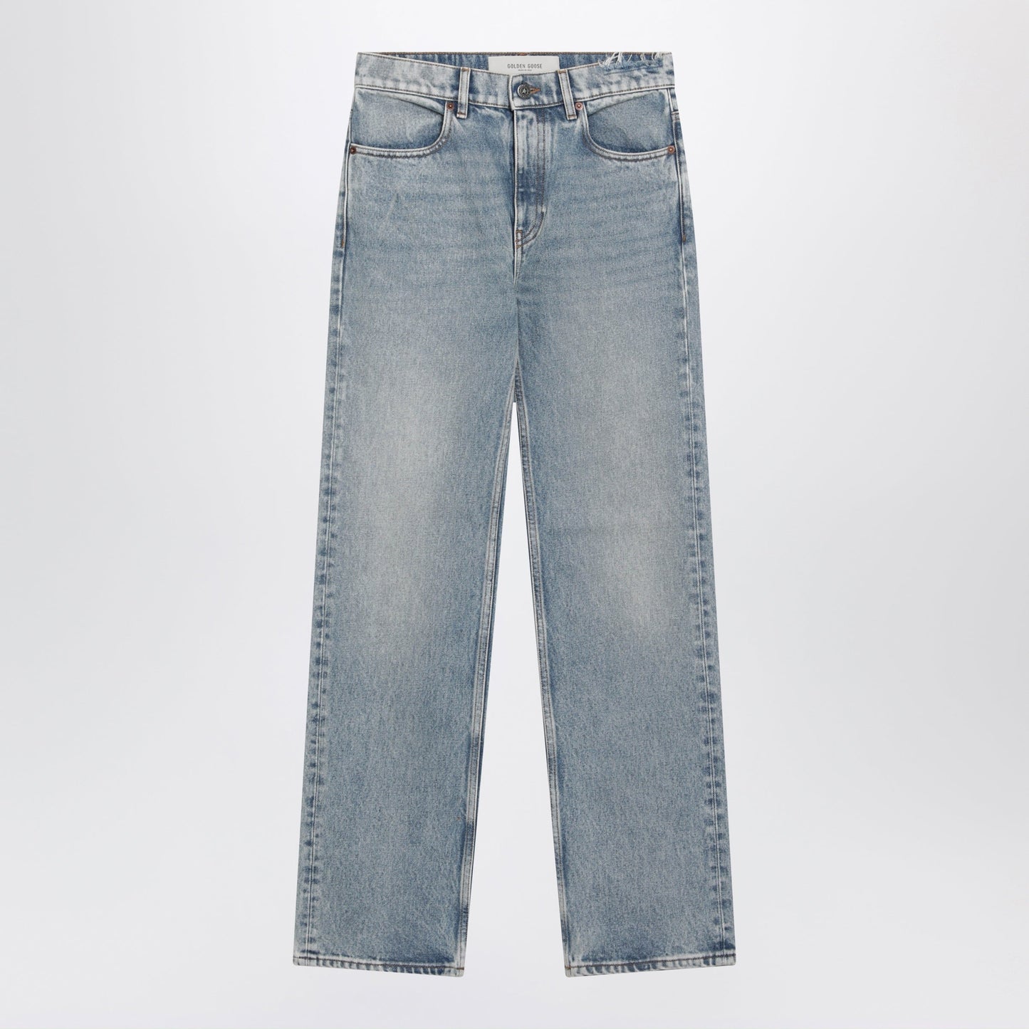 Golden Goose Light Blue Washed-Effect Jeans Women GOLDEN GOOSE