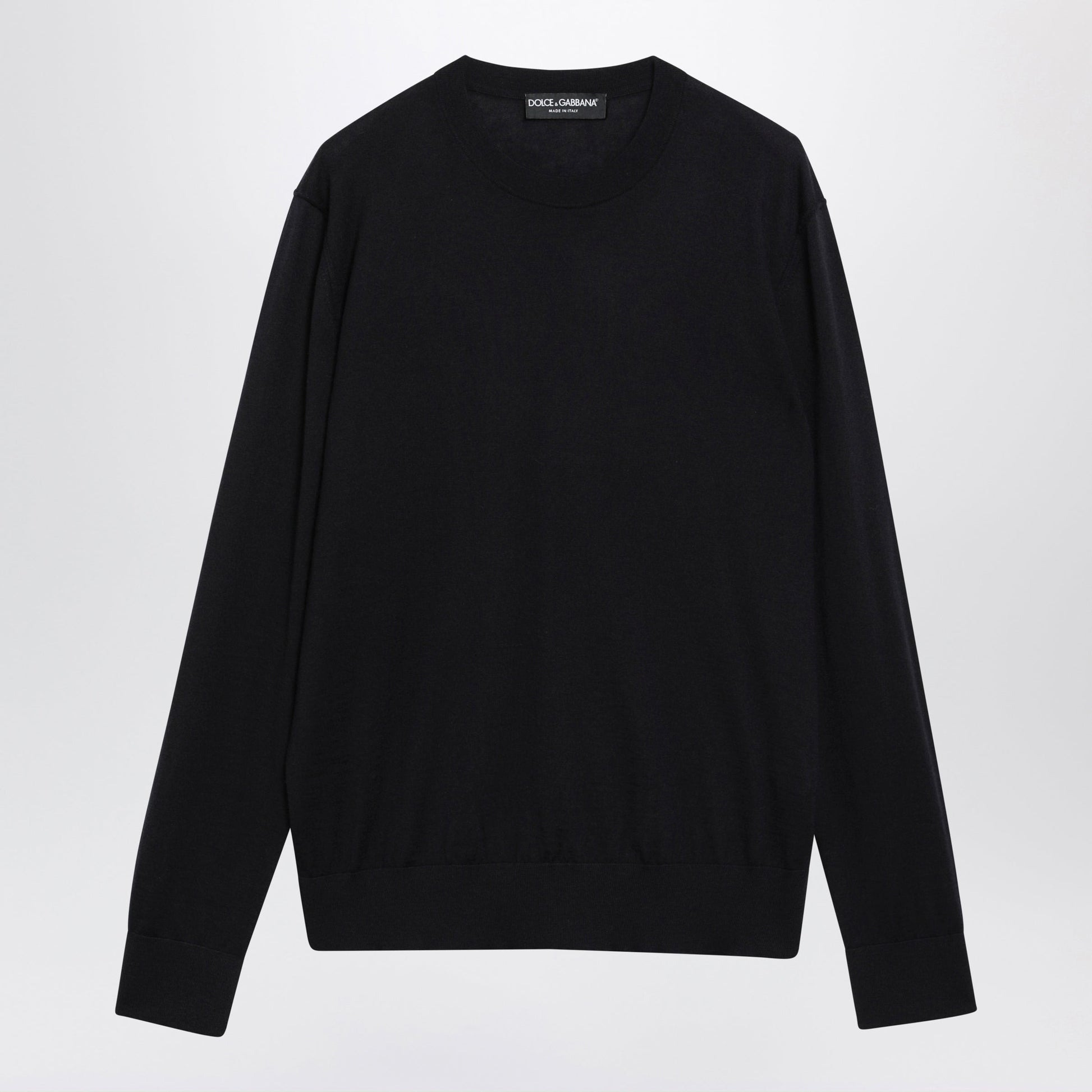 Dolce&Gabbana Green Cashmere Crew-Neck Sweater Men DOLCE & GABBANA