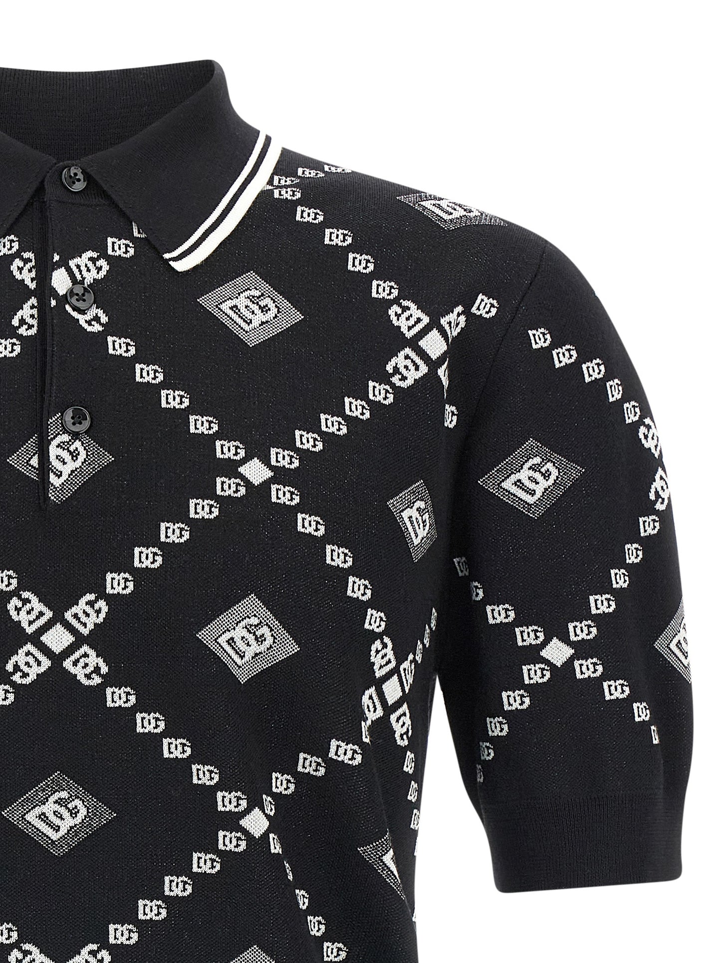Dolce & Gabbana Men Knitted Polo Shirt