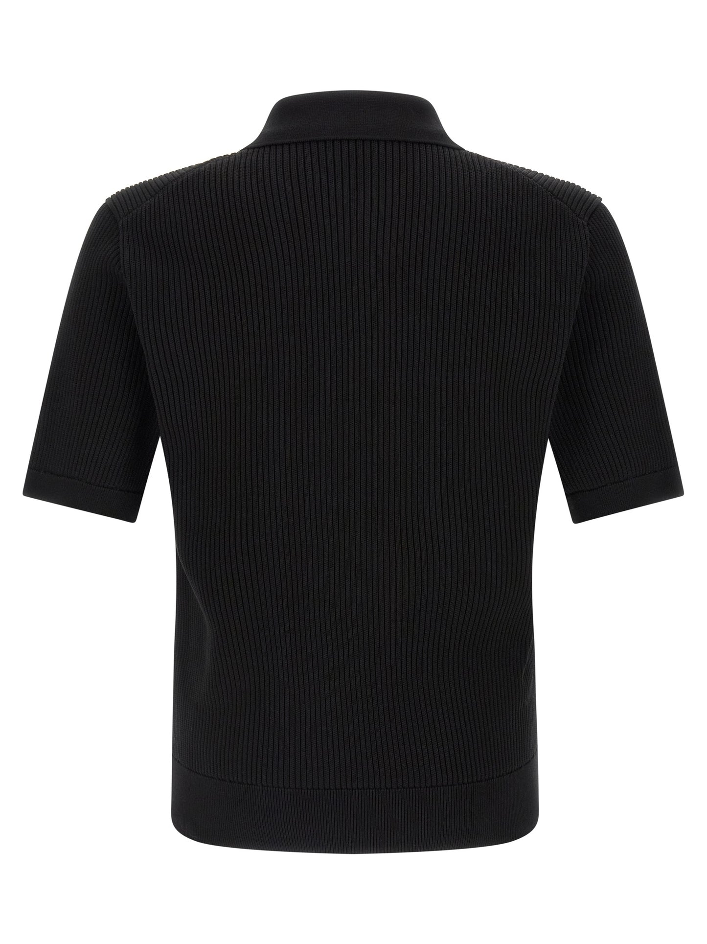 Dolce & Gabbana Men Micro-Ribbed Polo Shirt DOLCE & GABBANA