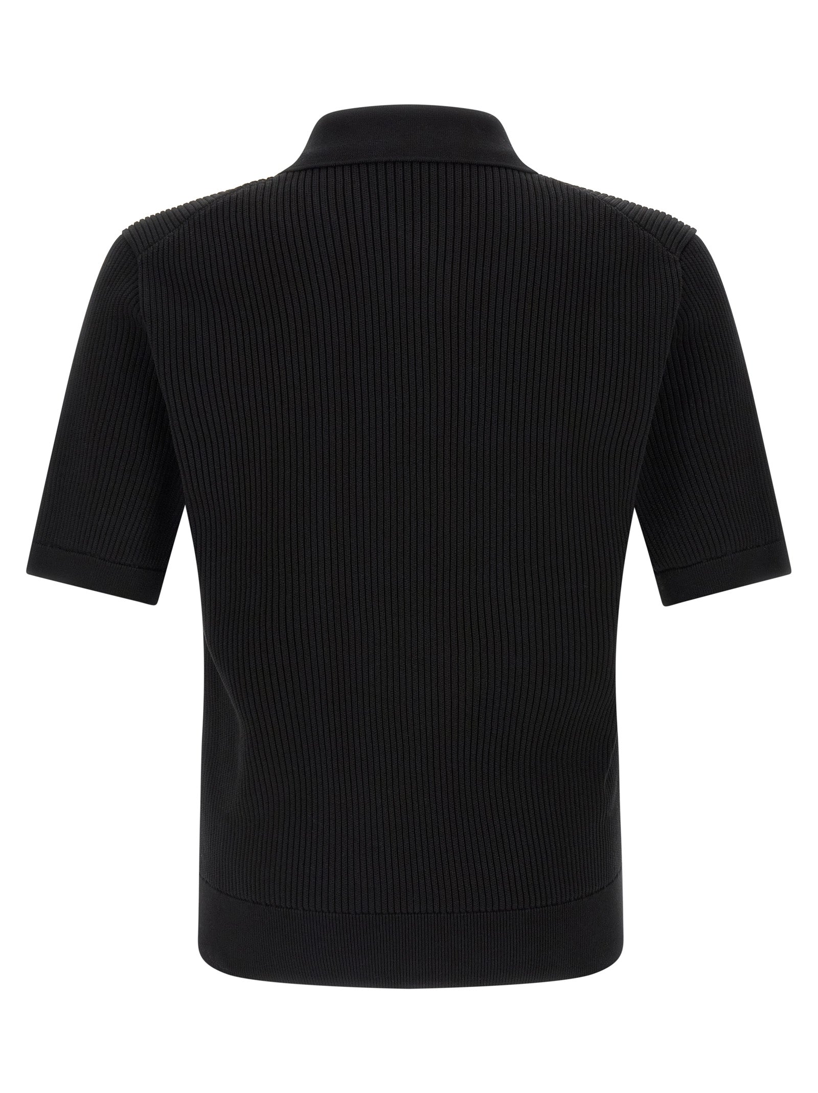 Dolce & Gabbana Men Micro-Ribbed Polo Shirt DOLCE & GABBANA