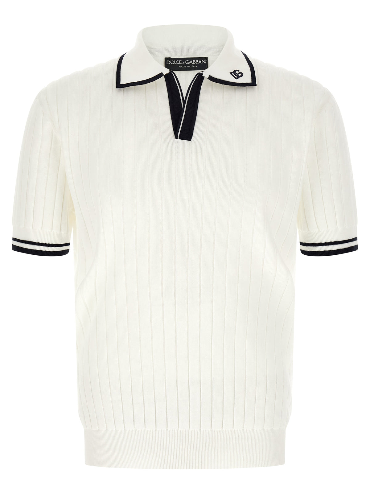 Dolce & Gabbana Men Flat Ribbed Polo Shirt DOLCE & GABBANA