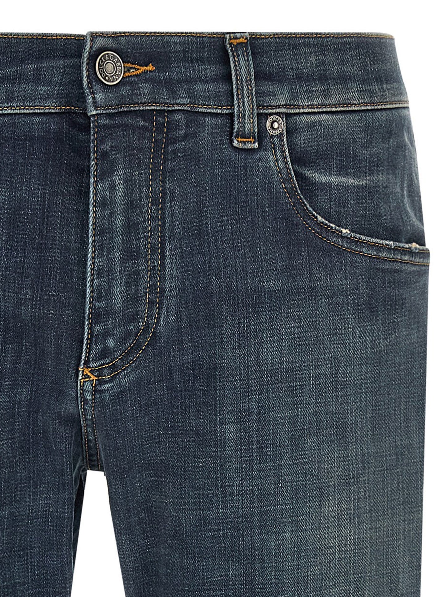 Dolce & Gabbana Men Used Effect Jeans DOLCE & GABBANA