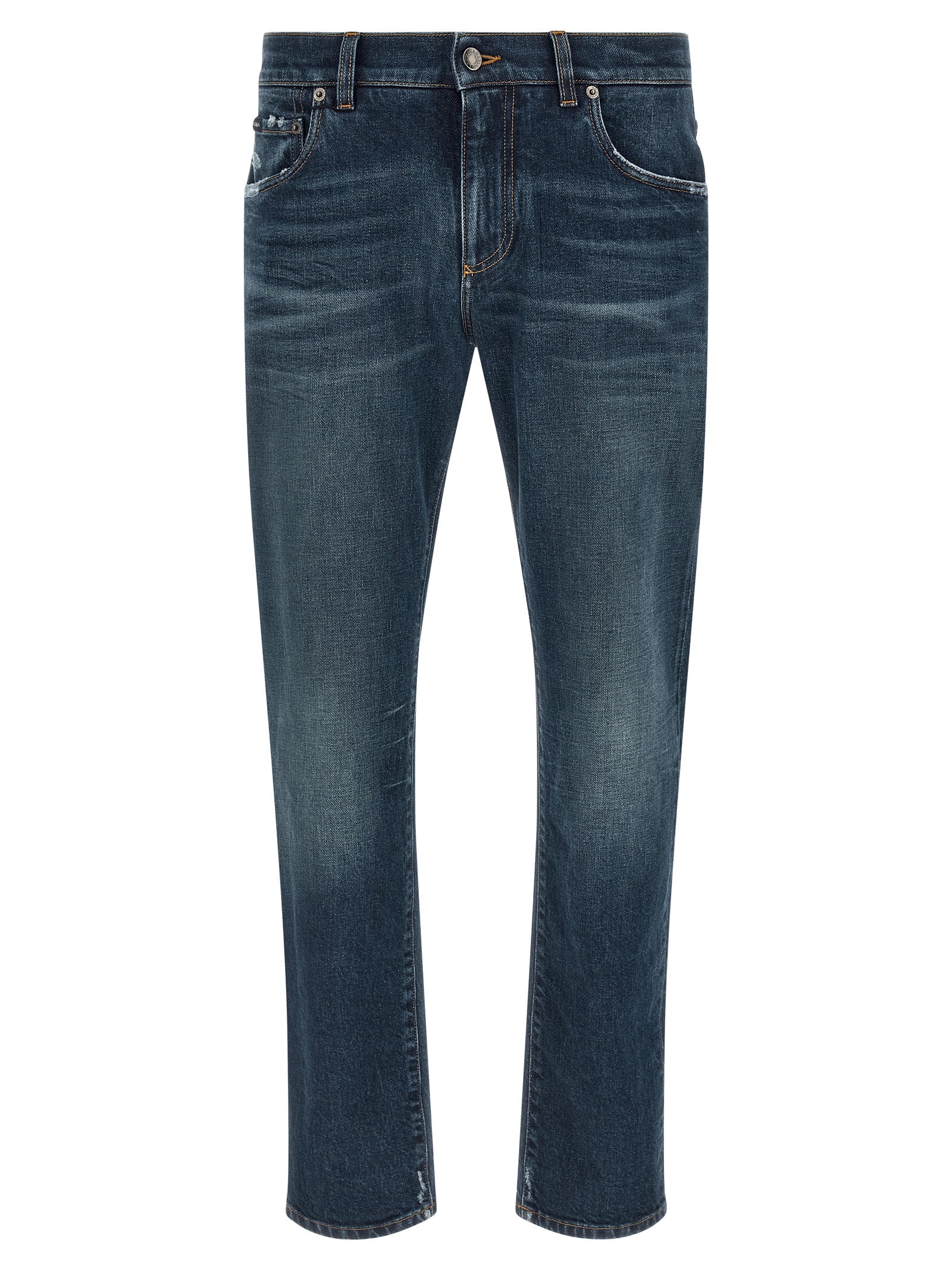 Dolce & Gabbana Men Logo Patch Jeans DOLCE & GABBANA