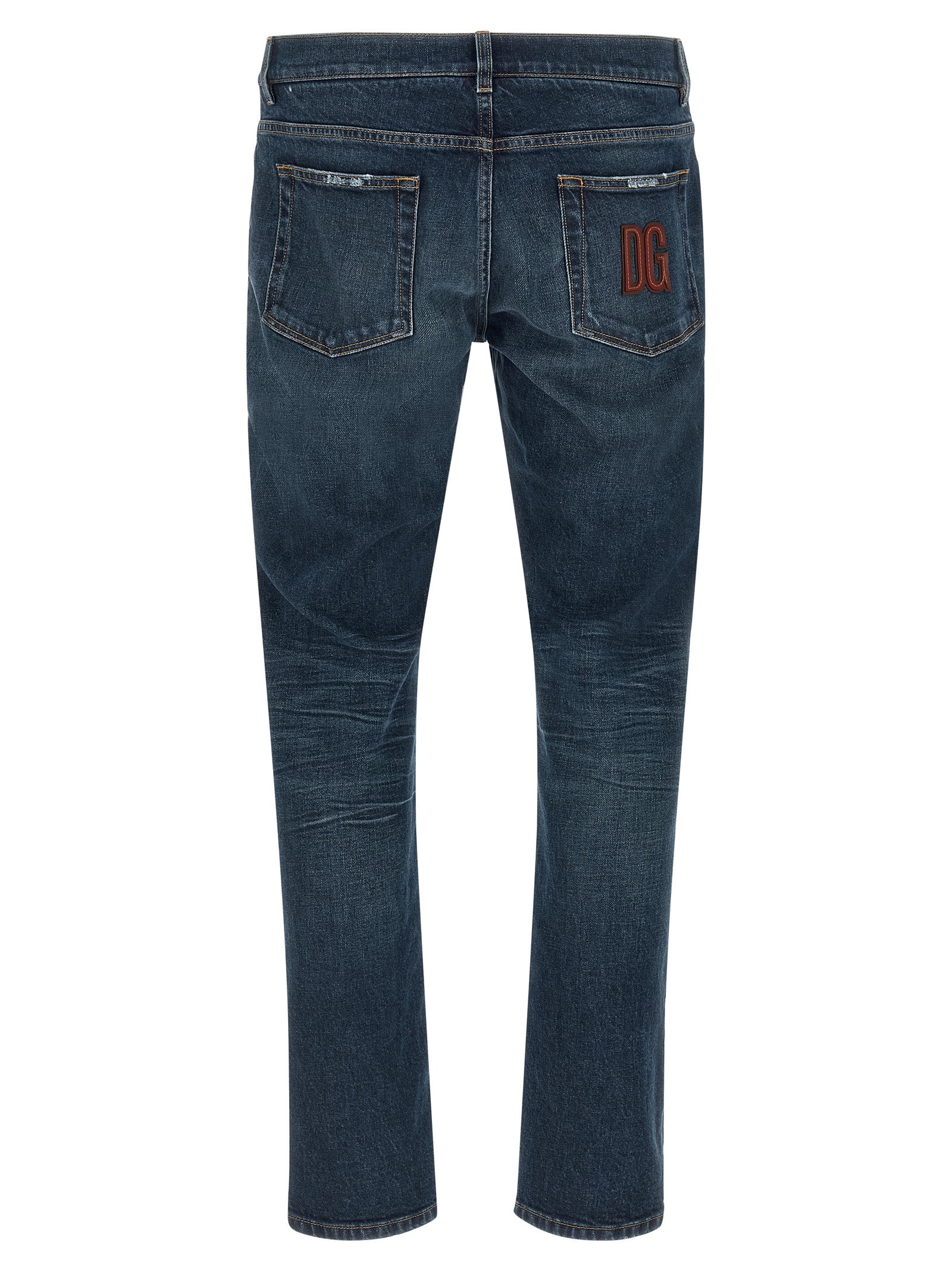 Dolce & Gabbana Men Logo Patch Jeans DOLCE & GABBANA