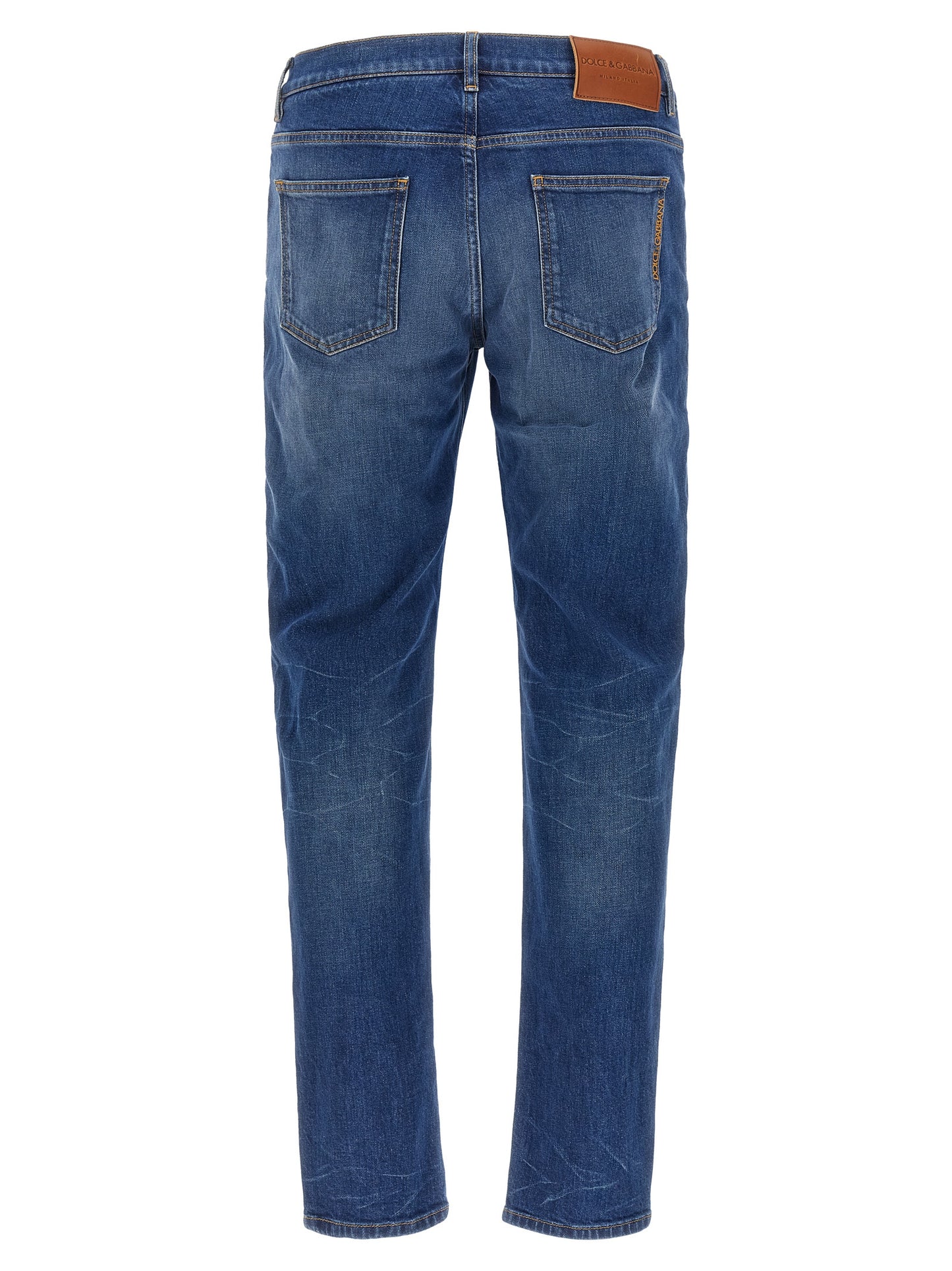 Dolce & Gabbana Men Logo Embroidery Jeans DOLCE & GABBANA