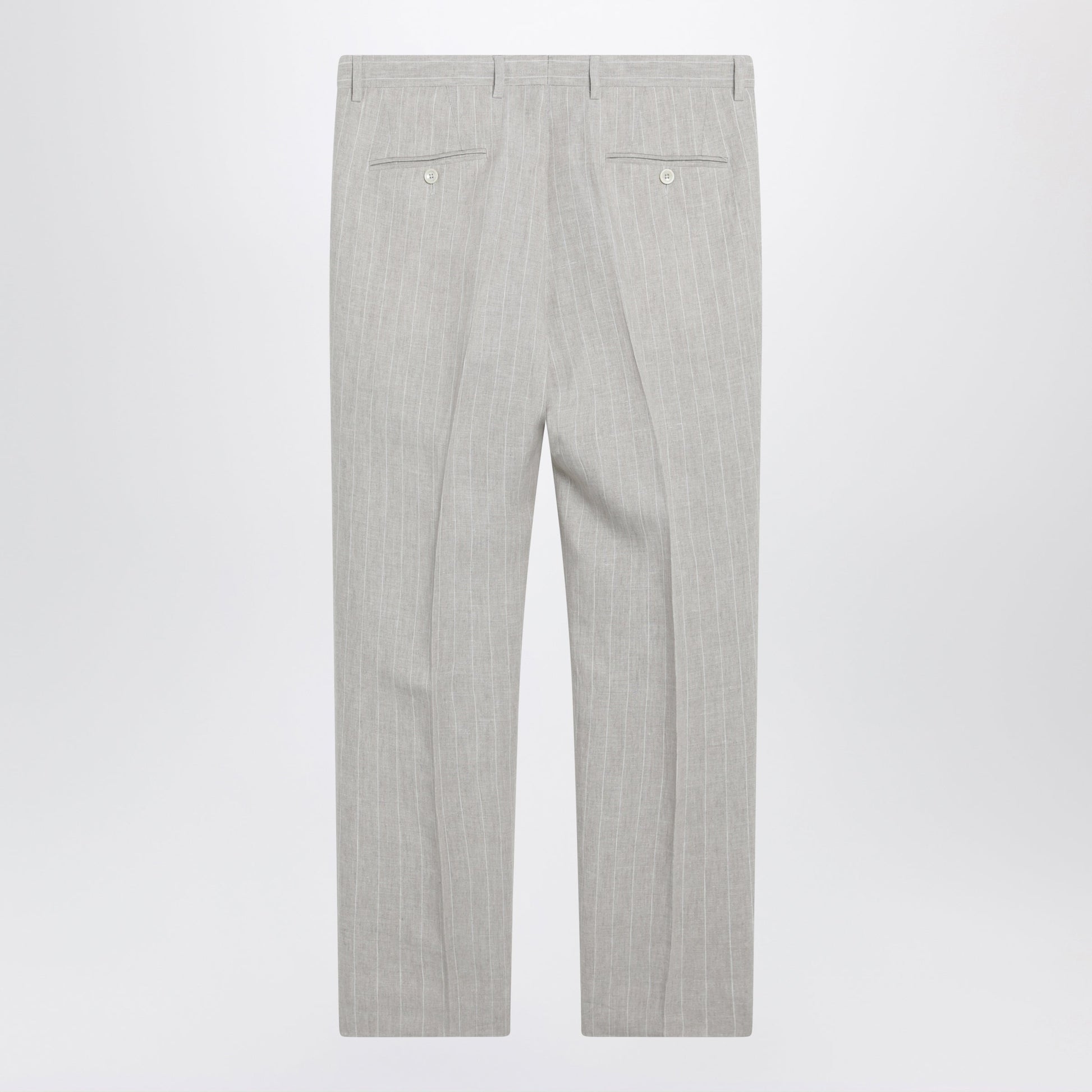 Dolce&Gabbana Pinstripe Linen Tailored Trousers Men DOLCE & GABBANA