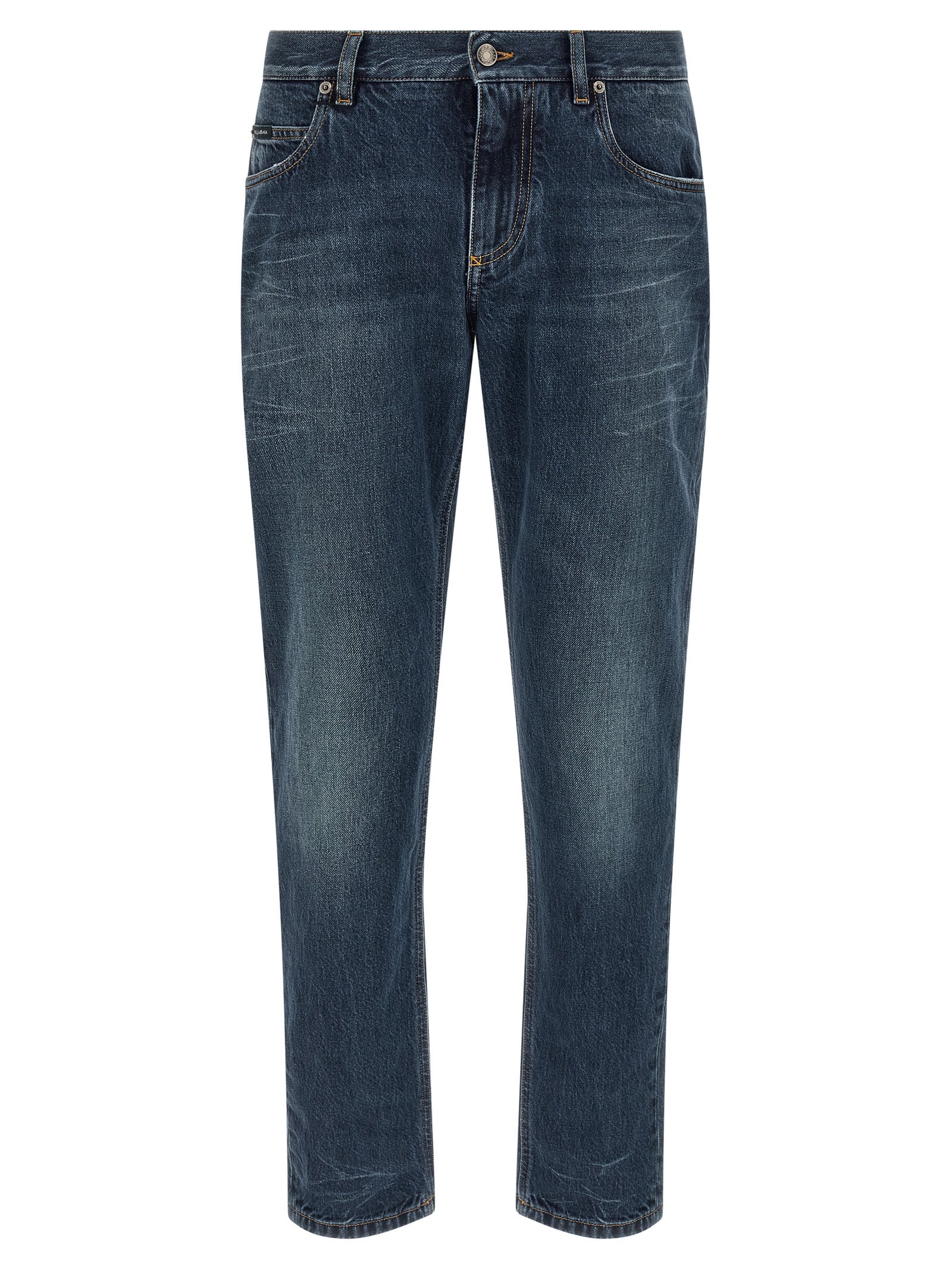 Dolce & Gabbana Men Logo Embroidery Jeans DOLCE & GABBANA