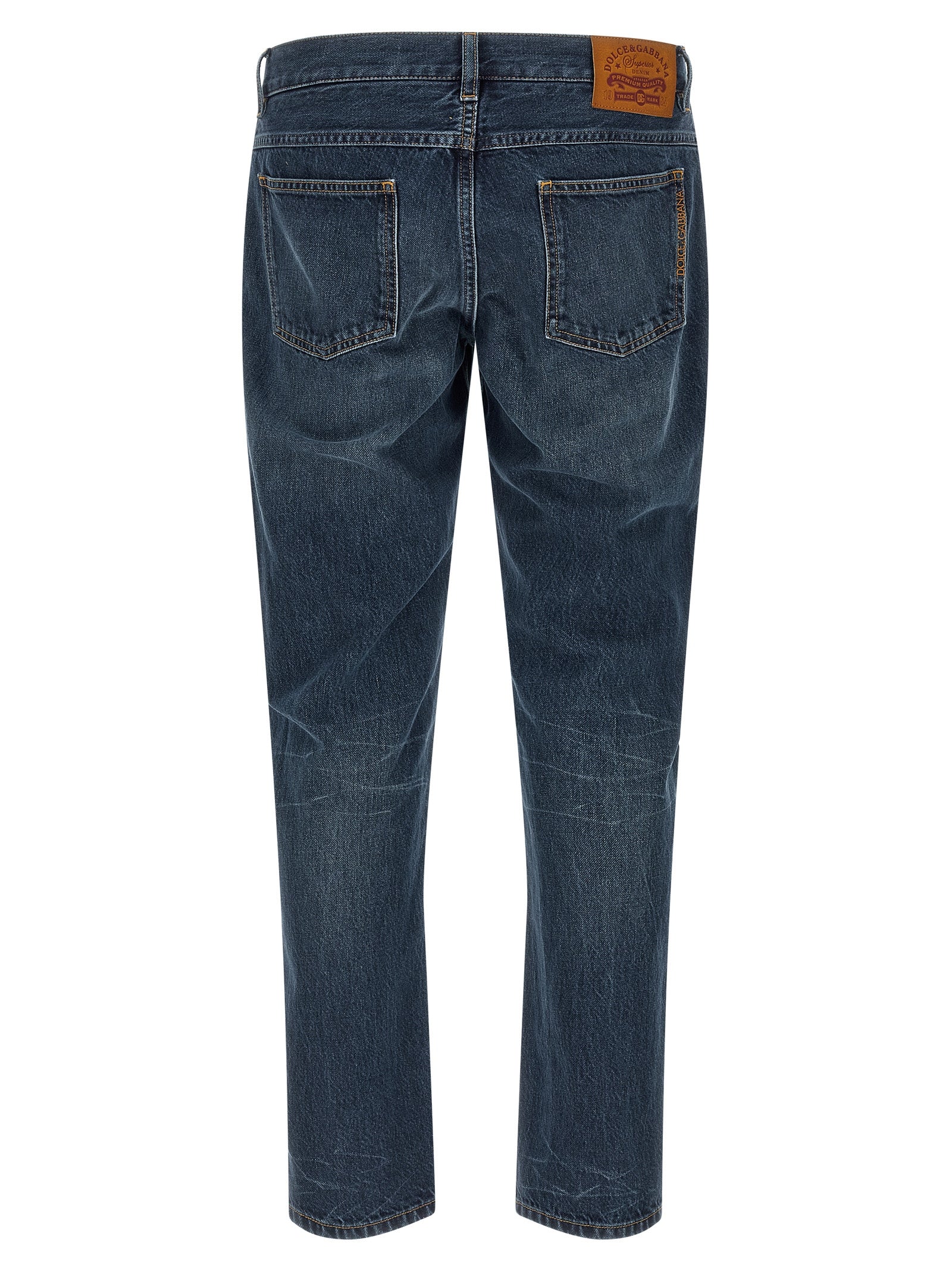 Dolce & Gabbana Men Logo Embroidery Jeans DOLCE & GABBANA