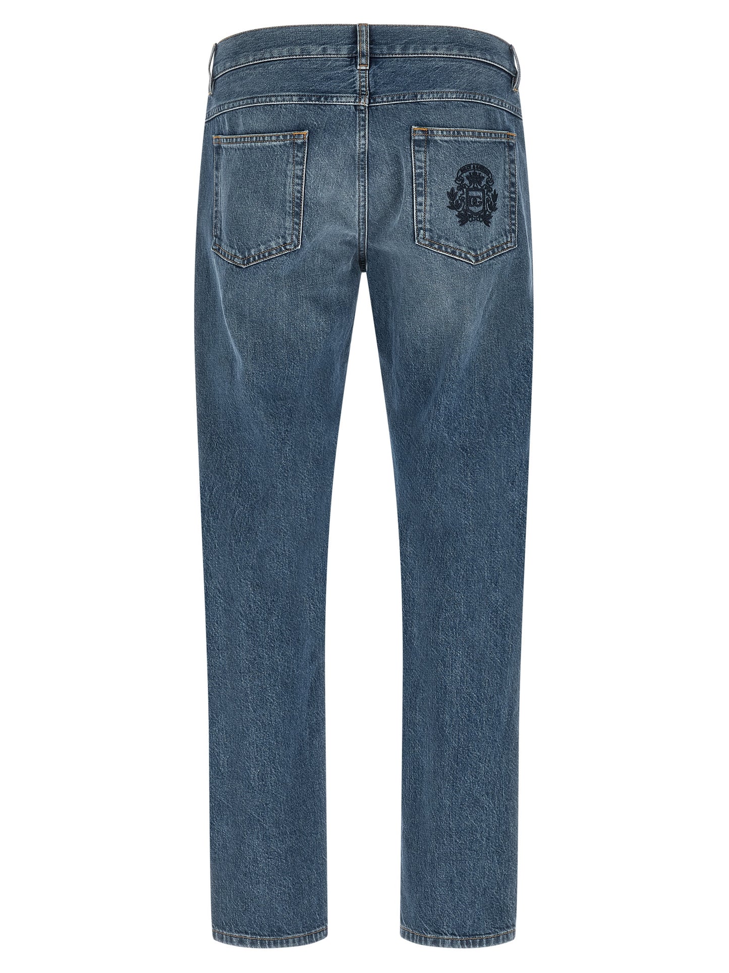 Dolce & Gabbana Men Heraldic Embroidery Jeans DOLCE & GABBANA