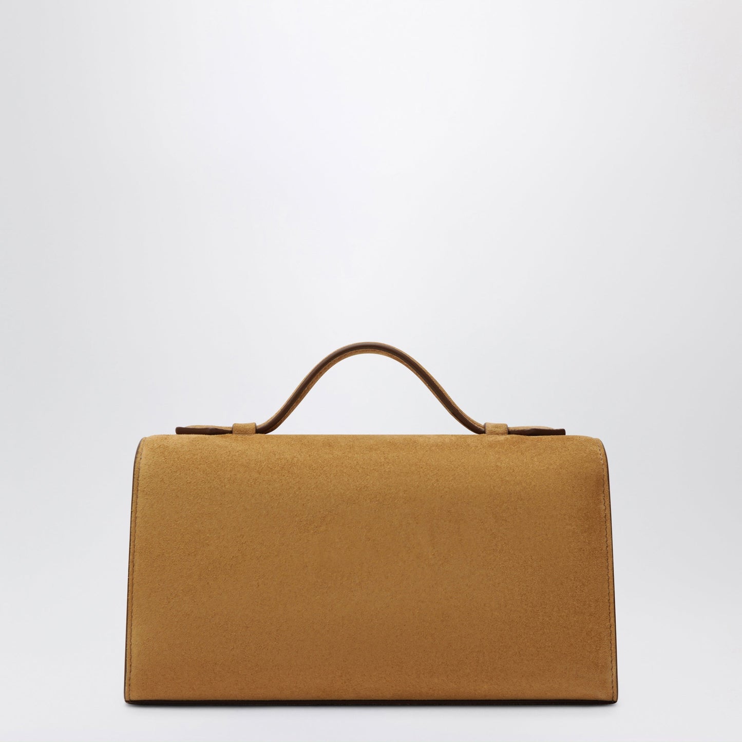 Savette Light Brown Suede Symmetry Pouch Women SAVETTE