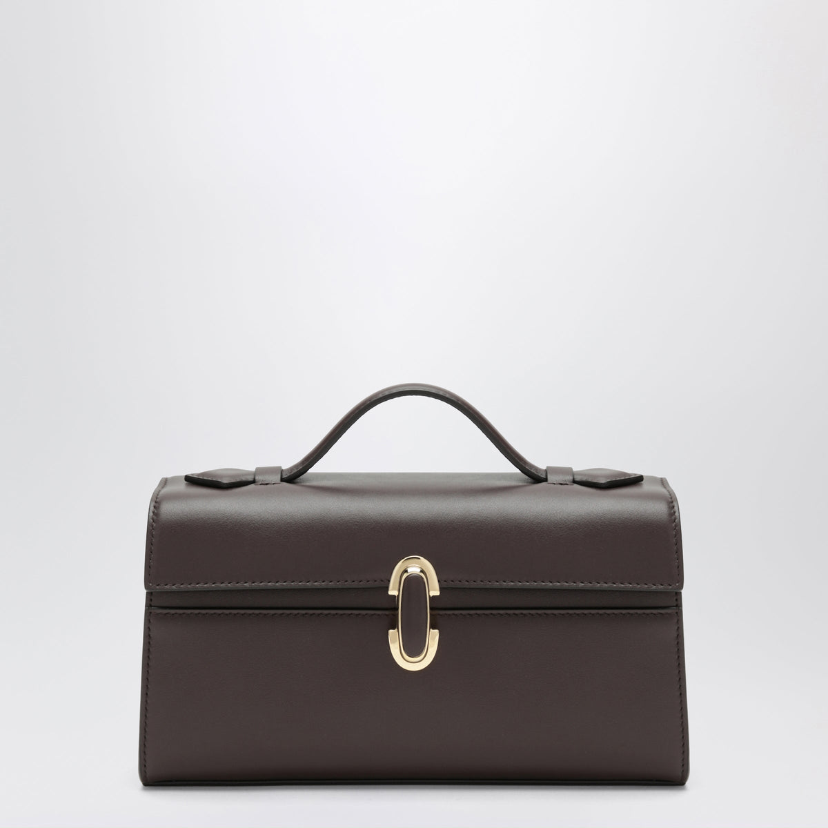 Savette Brown Small Symmetry Pochette Handbag In Leather Women SAVETTE