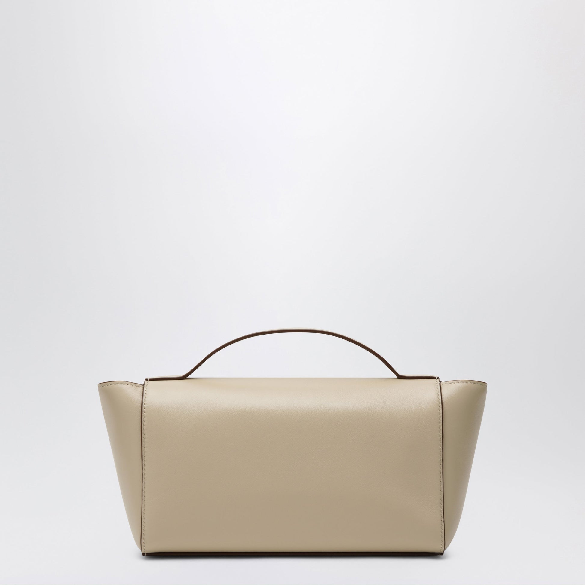 Savette Symmetry Trapeze Pouch In Ivory Leather Women SAVETTE