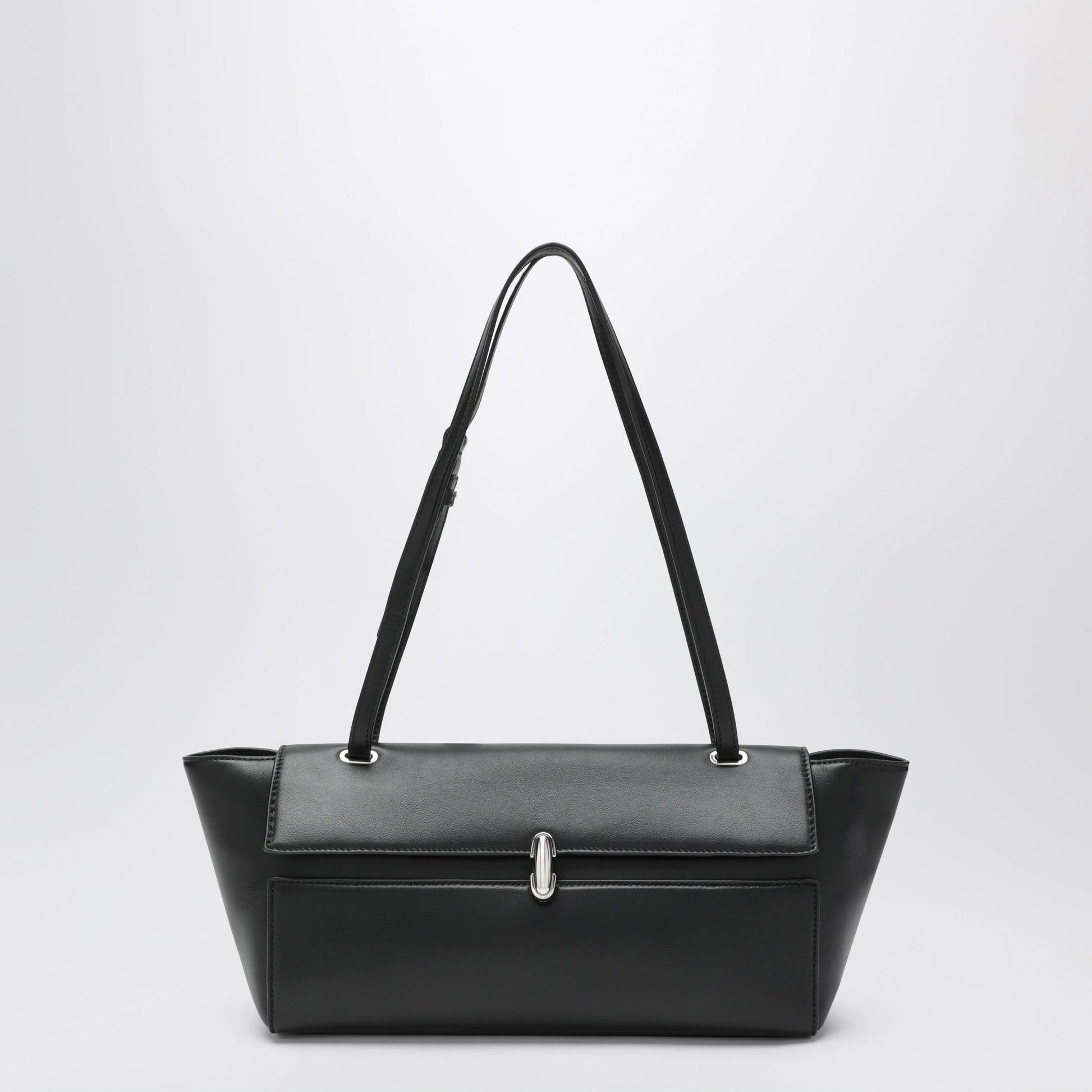 Savette Symmetry Trapeze Bag In Black Leather Women SAVETTE