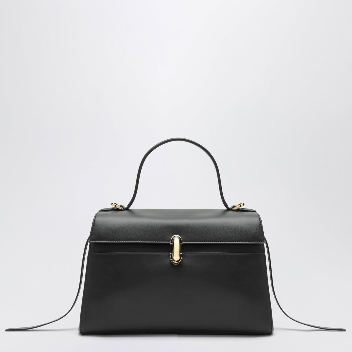 Savette Black Soft Symmetry Handbag In Leather Women SAVETTE