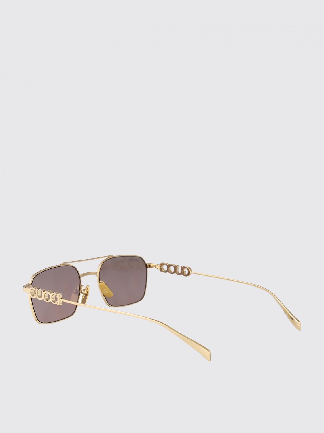 Gucci Sunglasses Woman Gold GUCCI