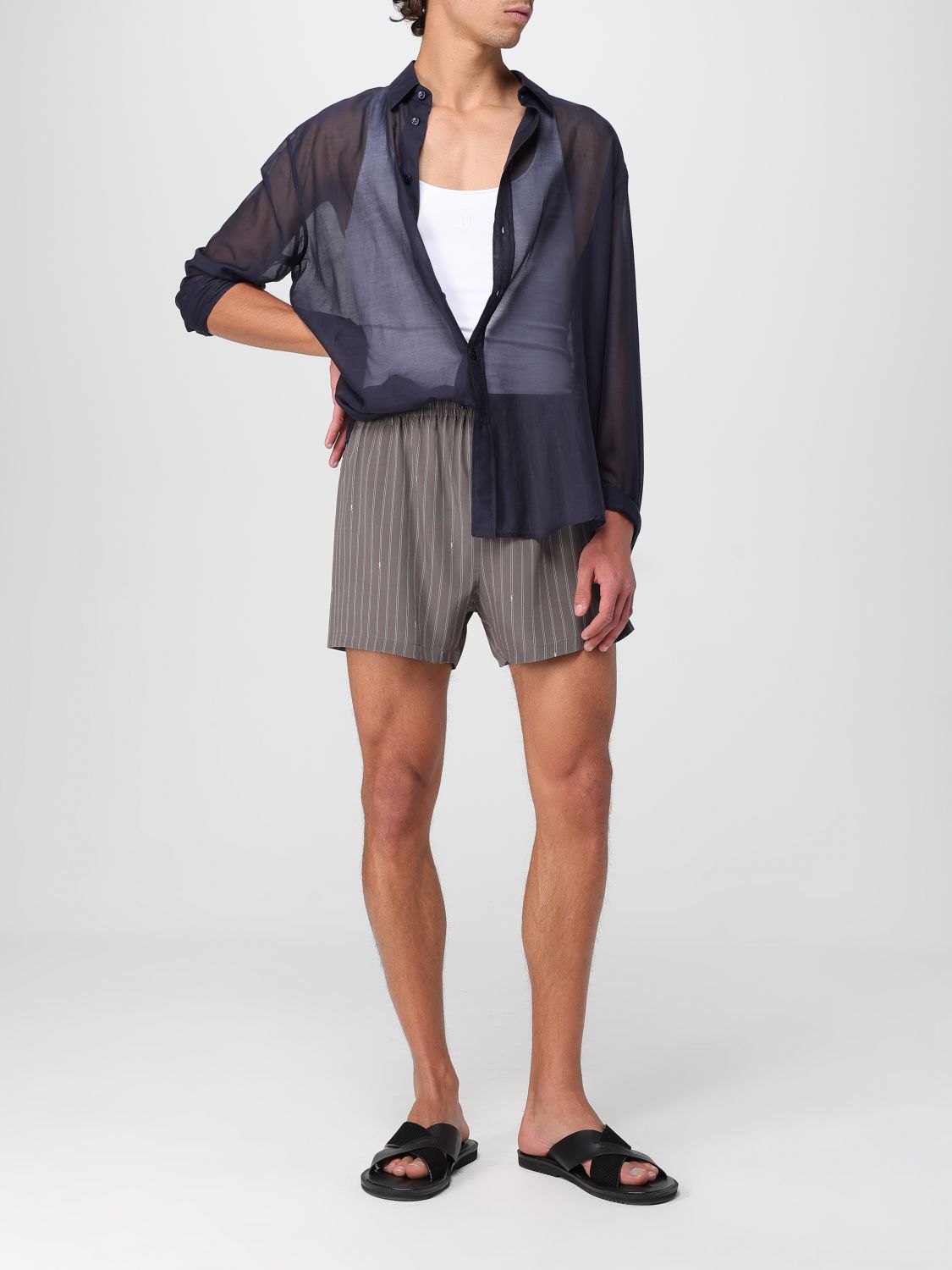 Saint Laurent Shirt Men Blue SAINT LAURENT
