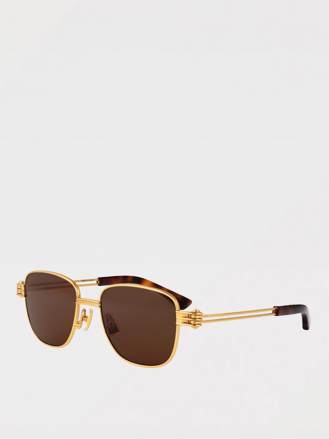 Bottega Veneta Sunglasses Men Yellow Gold BOTTEGA VENETA