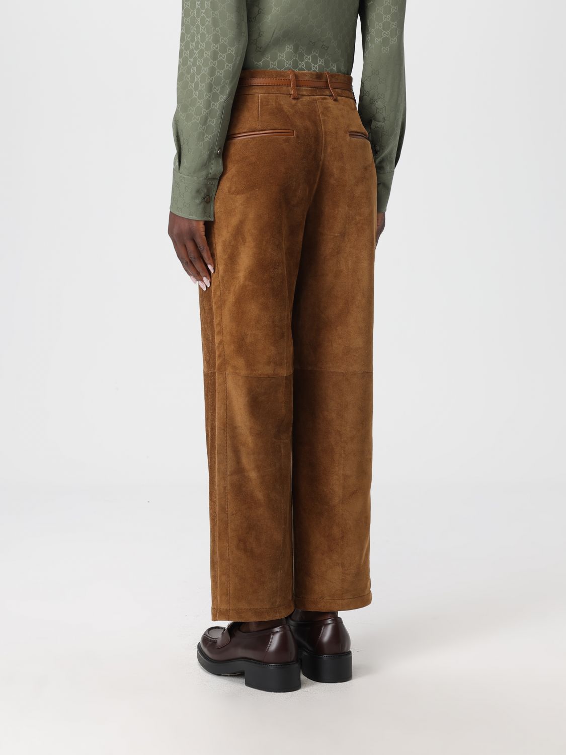 Gucci Pants Woman Brown GUCCI