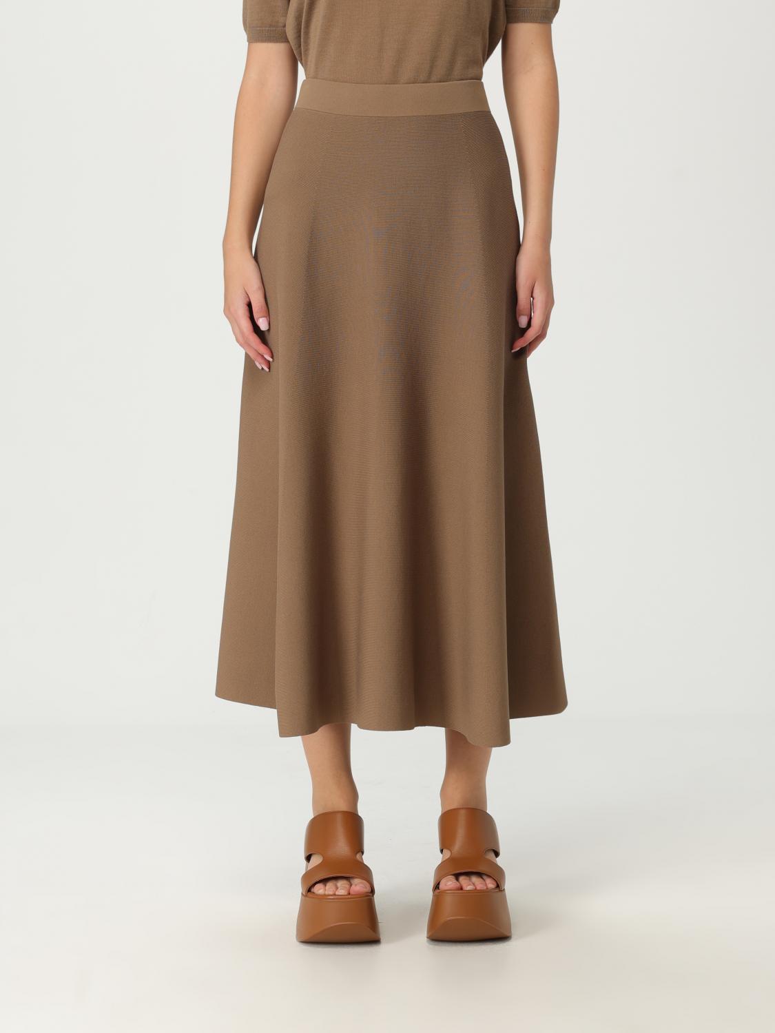 Max Mara Skirt Woman Brown MAX MARA