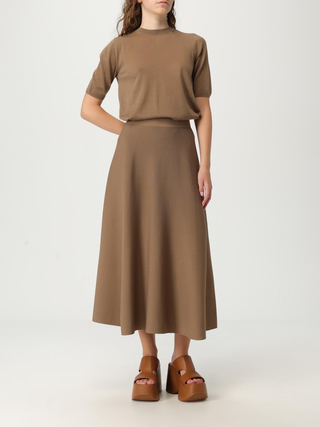 Max Mara Skirt Woman Brown MAX MARA