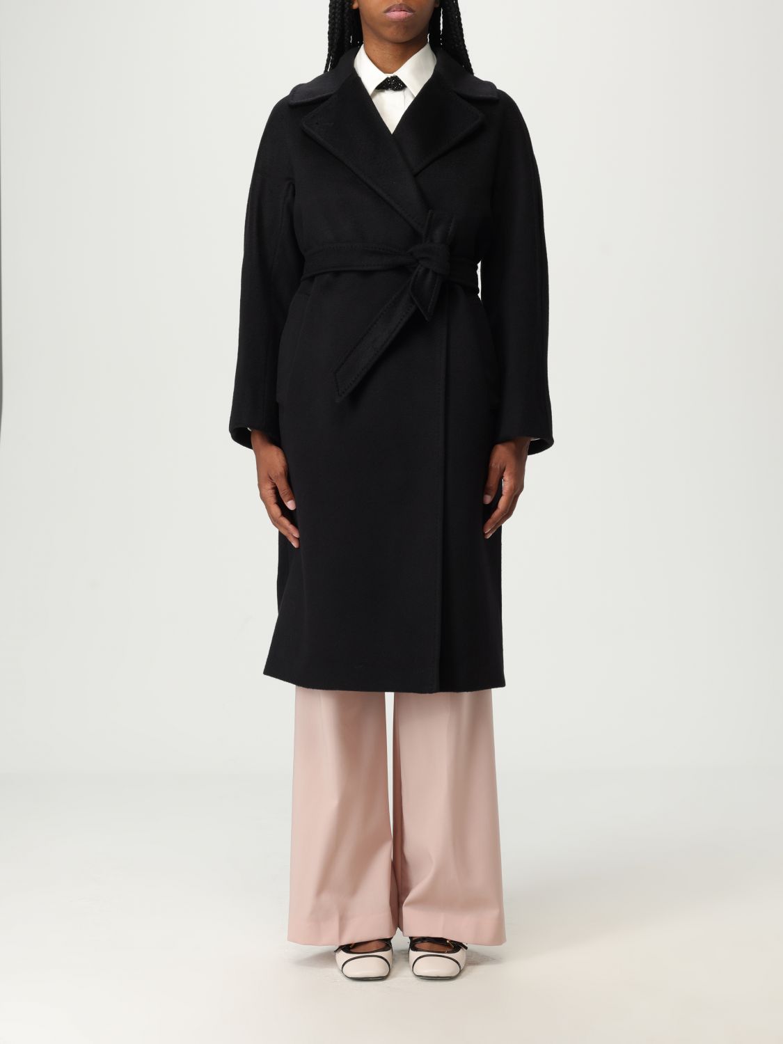 Weekend Max Mara Coat Woman Black WEEKEND MAX MARA