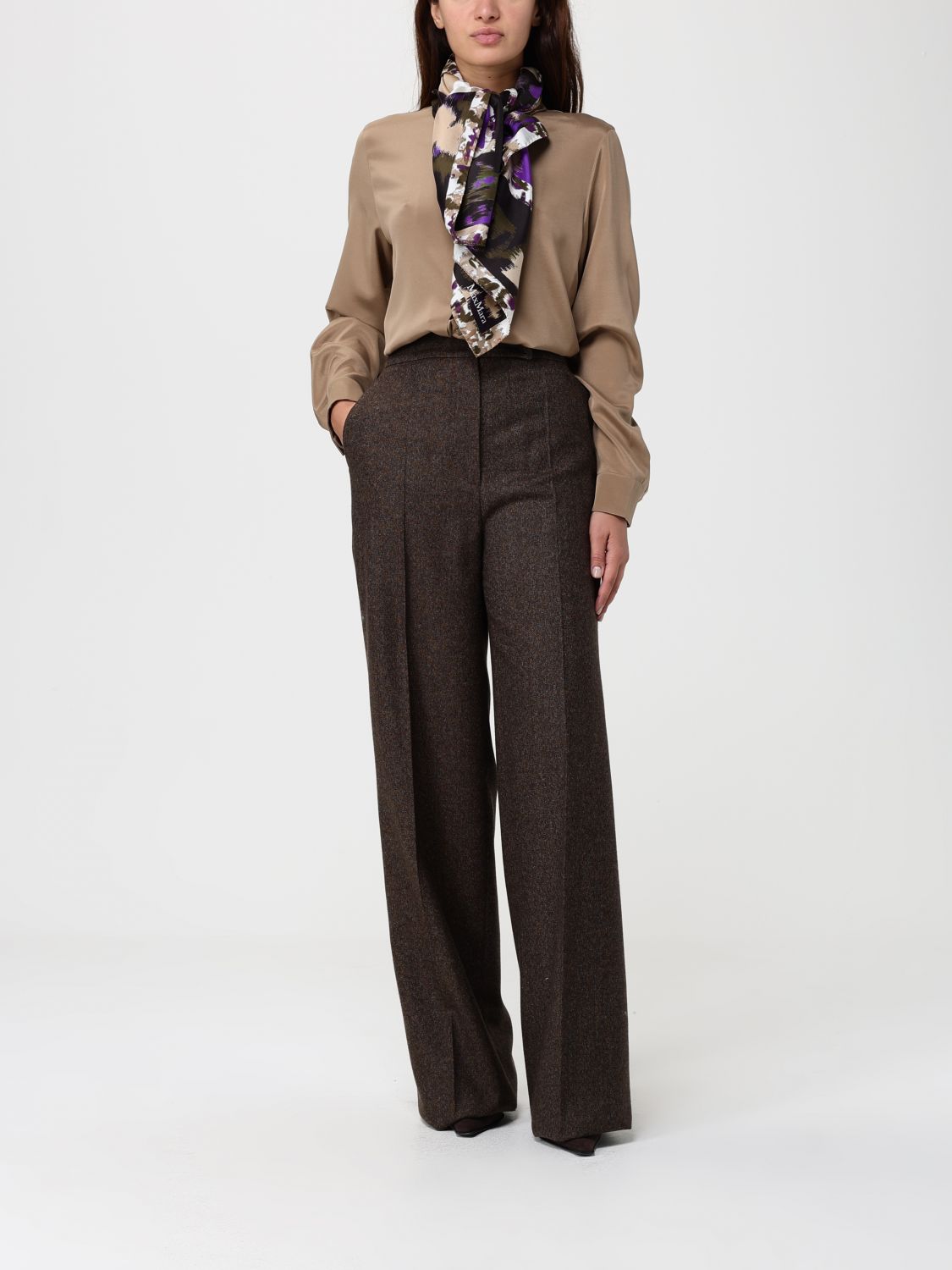 Max Mara Shirt Woman Brown MAX MARA