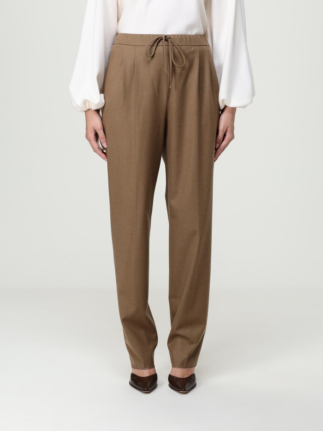 Max Mara Pants Woman Brown MAX MARA