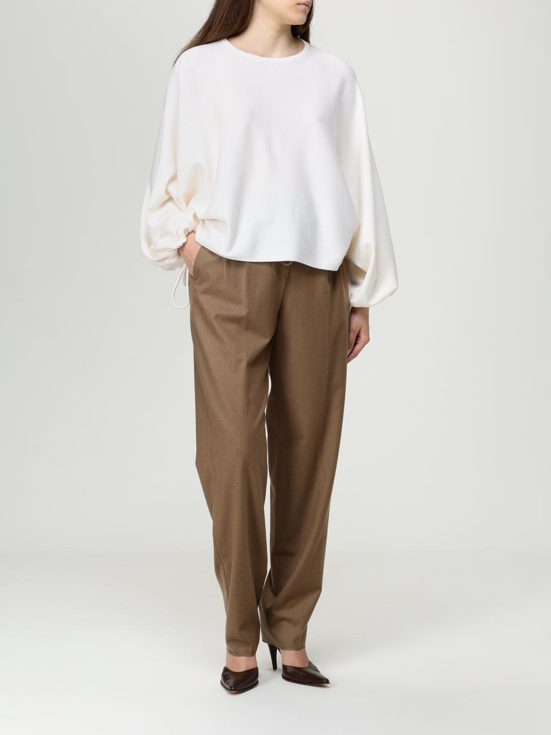 Max Mara Pants Woman Brown MAX MARA