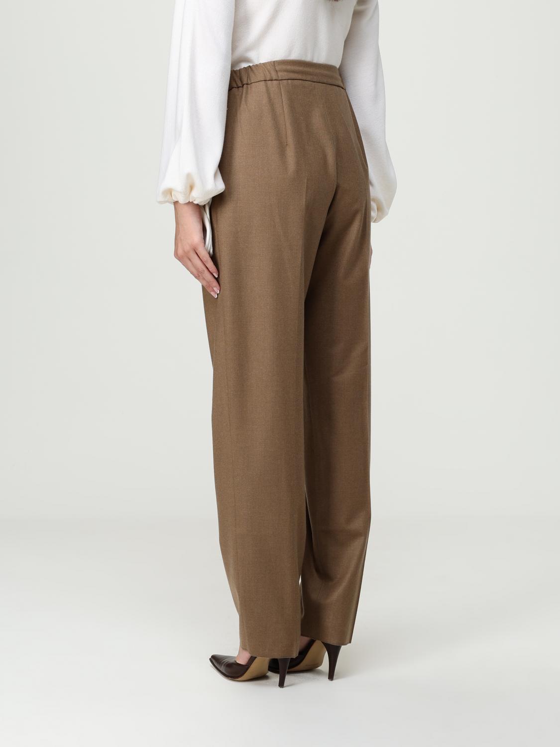 Max Mara Pants Woman Brown MAX MARA