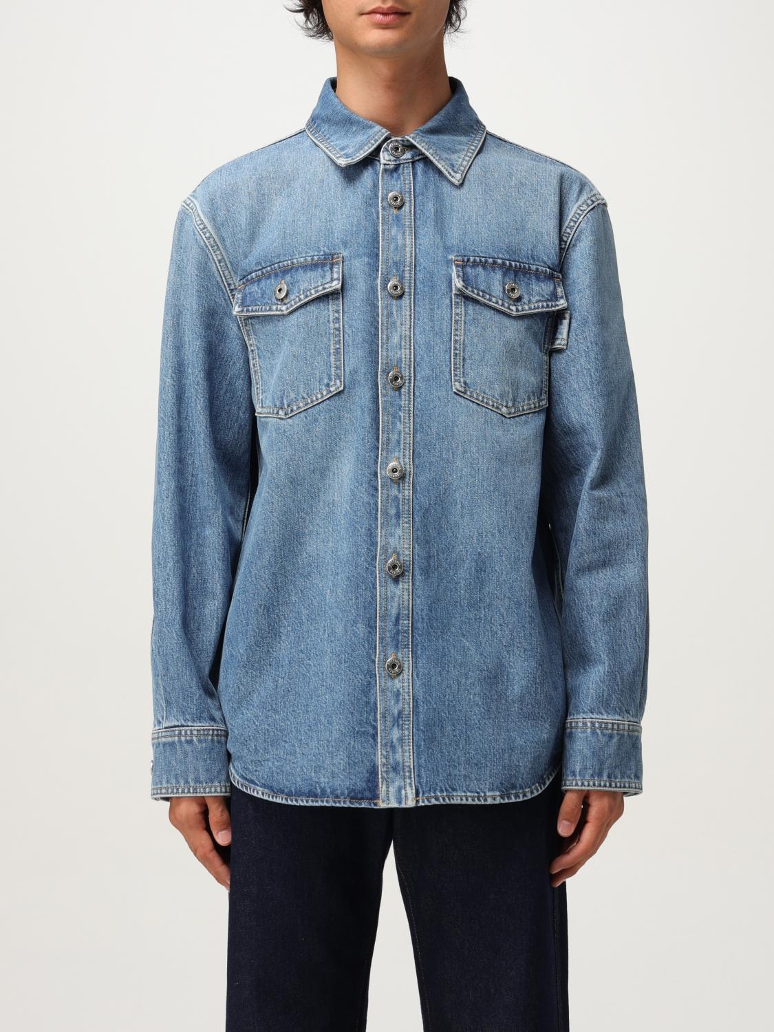 Bottega Veneta Shirt Men Blue BOTTEGA VENETA
