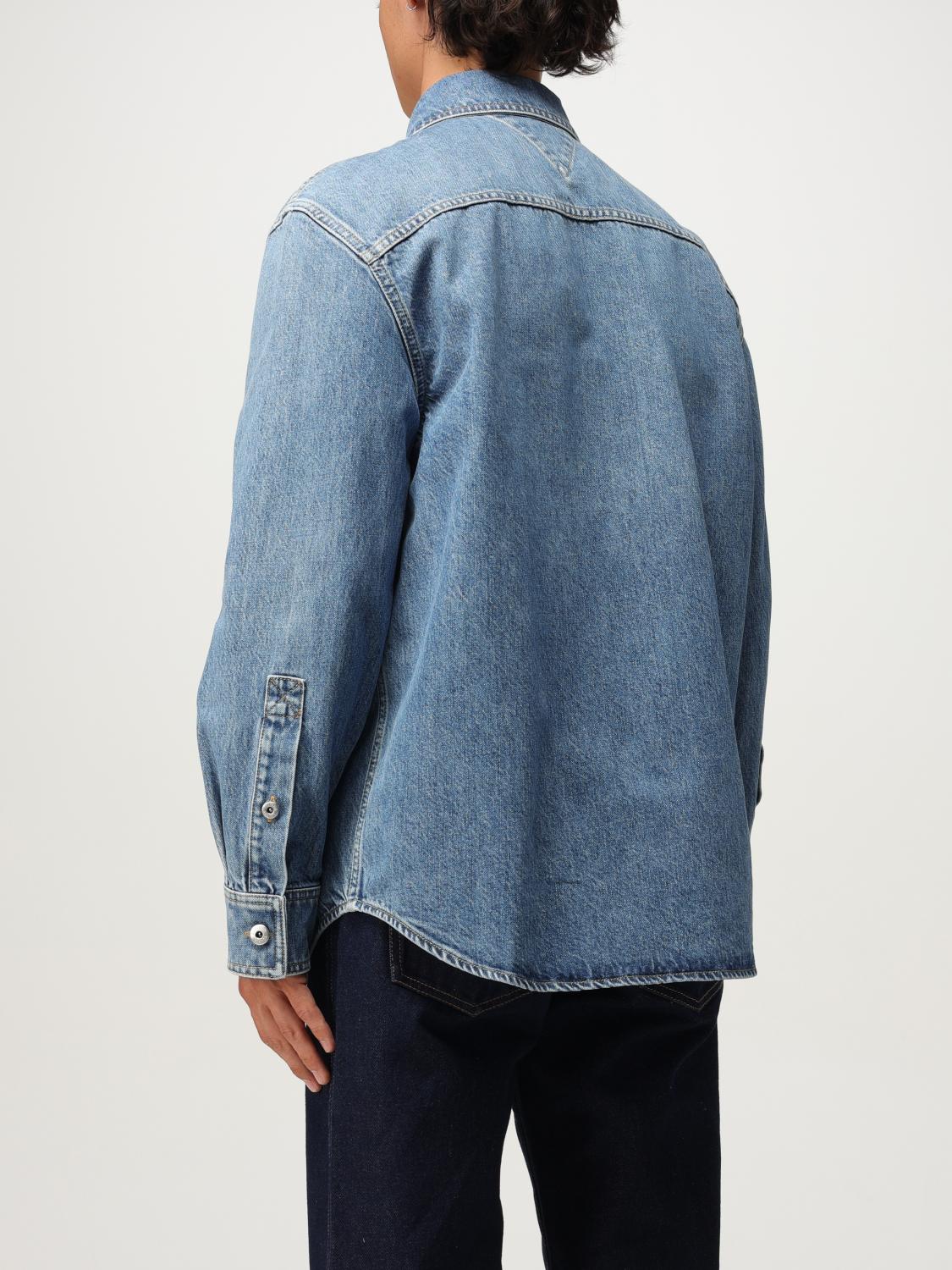 Bottega Veneta Shirt Men Blue BOTTEGA VENETA