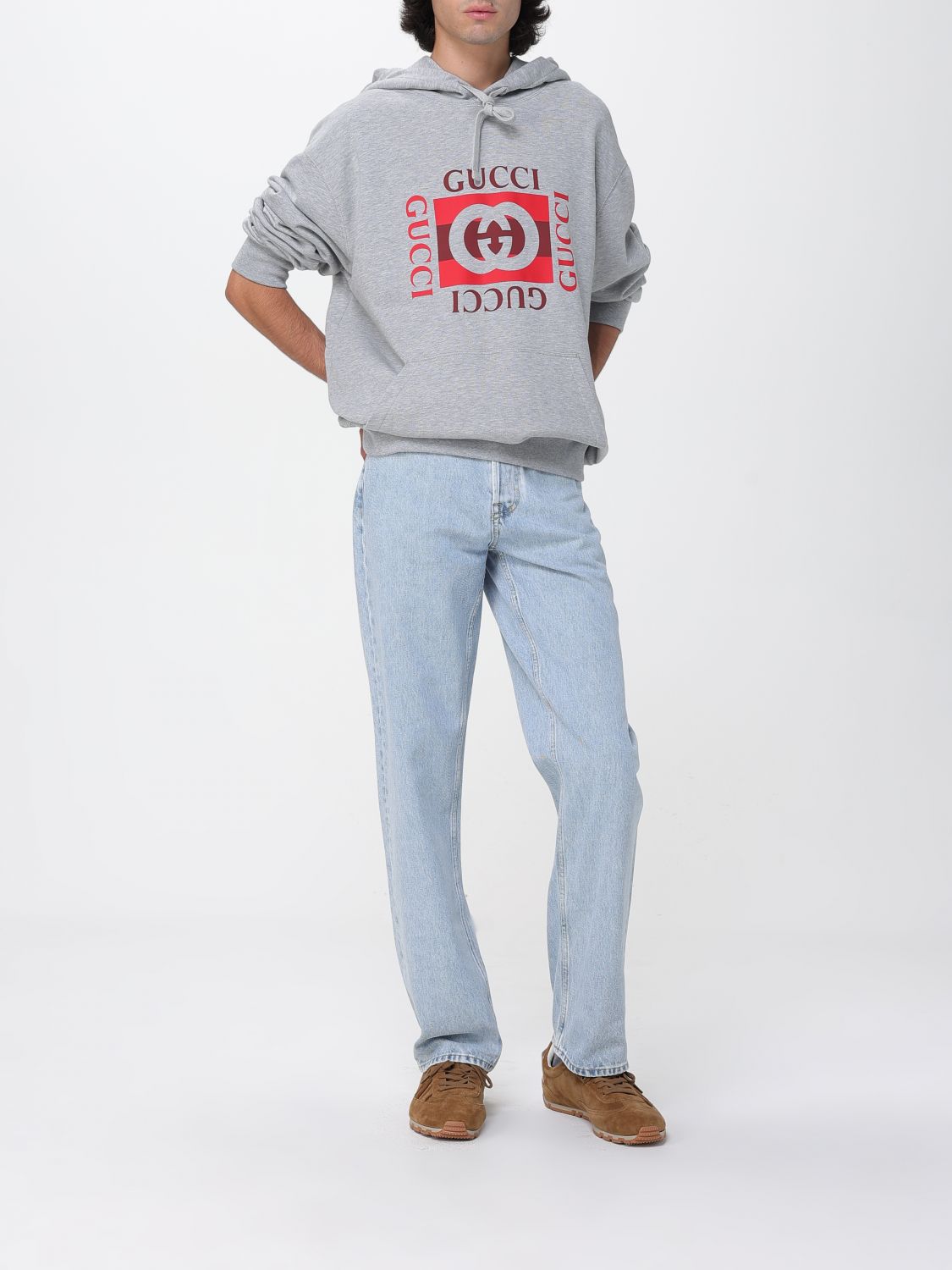 Gucci Sweatshirt Men Grey GUCCI