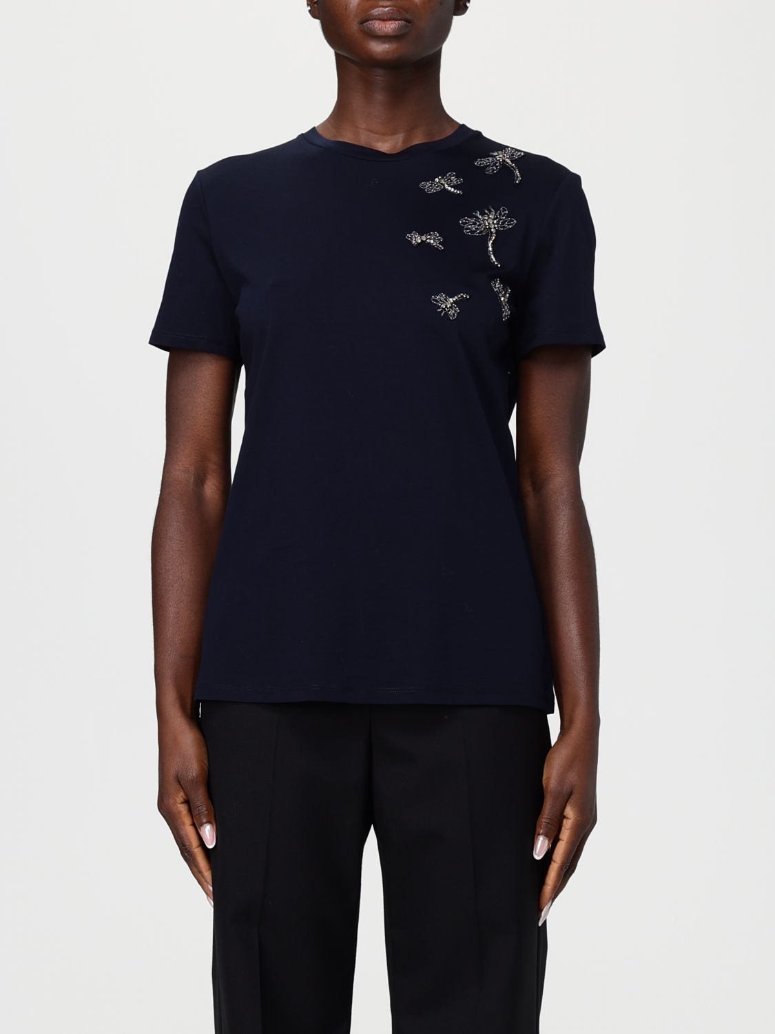 Max Mara Studio T-Shirt Woman Blue 1