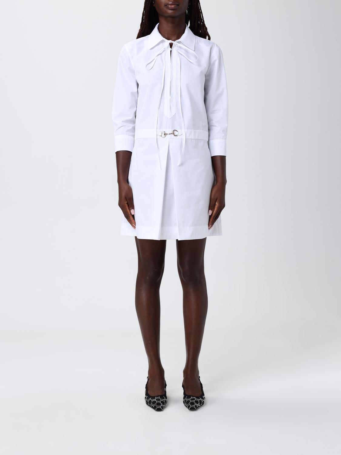 Gucci Dress Woman White GUCCI