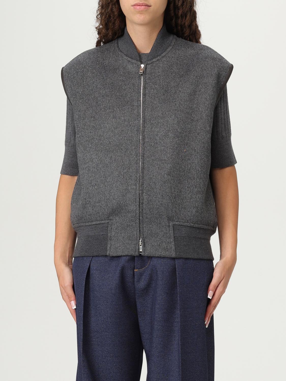 Bottega Veneta Waistcoat Woman Black BOTTEGA VENETA
