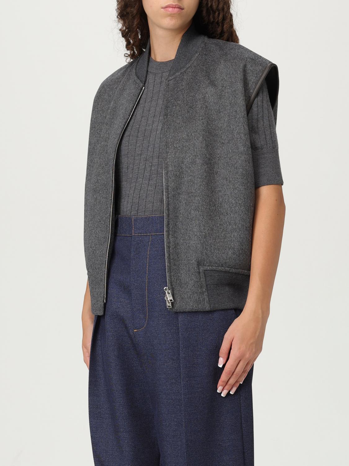 Bottega Veneta Waistcoat Woman Black BOTTEGA VENETA