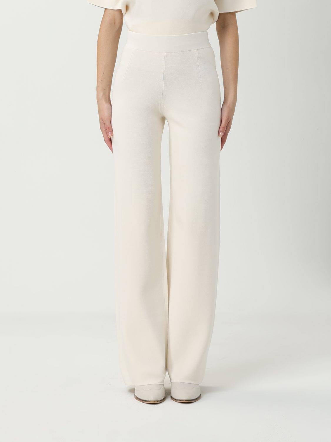 Max Mara Studio Pants Woman White MAX MARA STUDIO