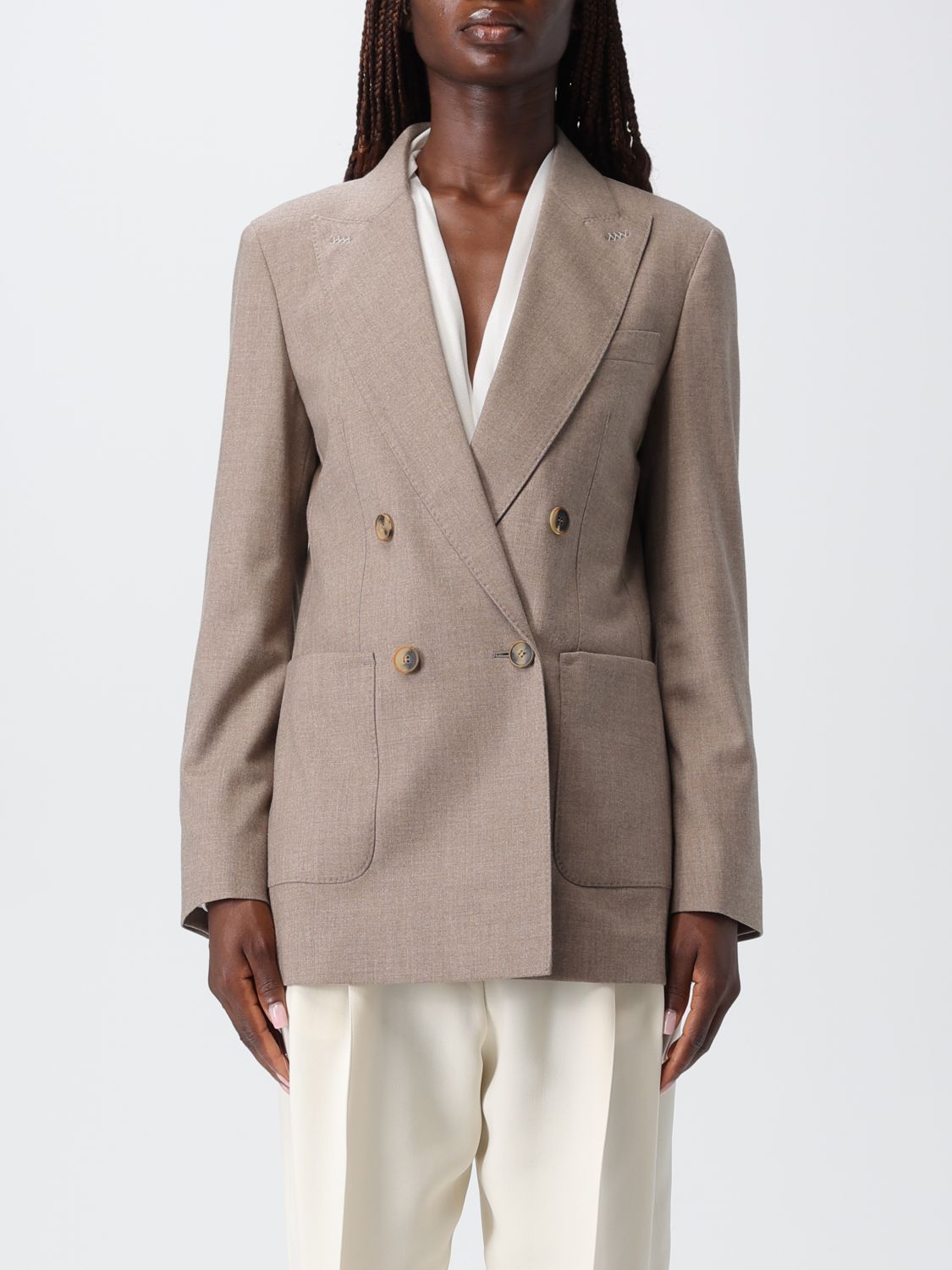 Max Mara Jacket Woman Beige MAX MARA