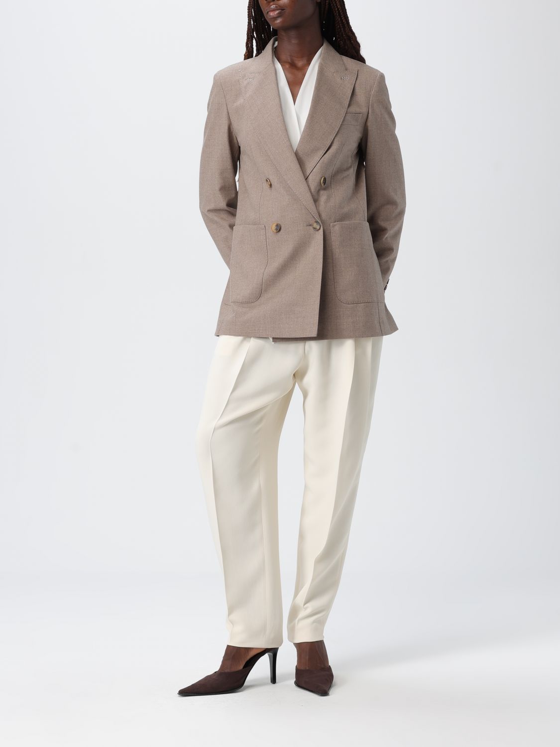Max Mara Jacket Woman Beige MAX MARA